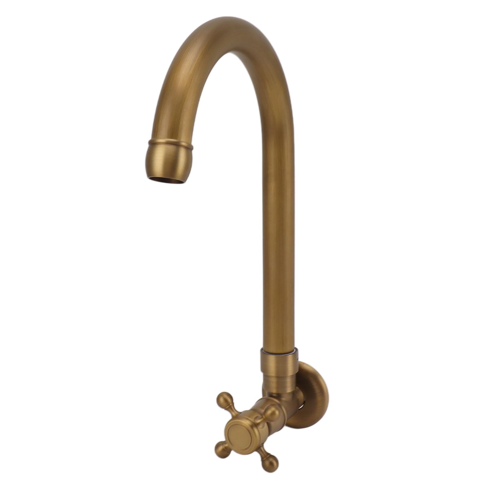 Garden Outdoor Faucet Antique In Wall Frost Crack Prevention 360 Degree Rotation Single Cold Water Faucet Tap Round Mouth - Image 4