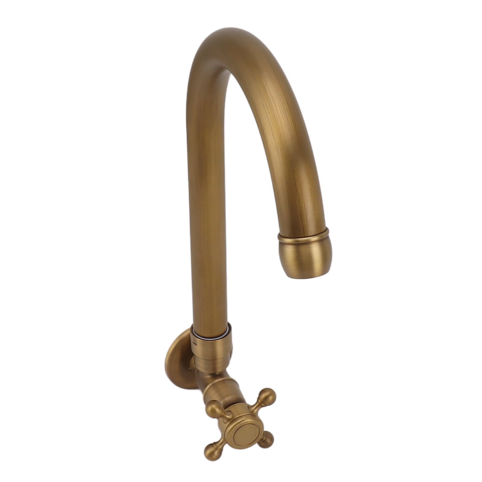 Garden Outdoor Faucet Antique In Wall Frost Crack Prevention 360 Degree Rotation Single Cold Water Faucet Tap Round Mouth - Image 6