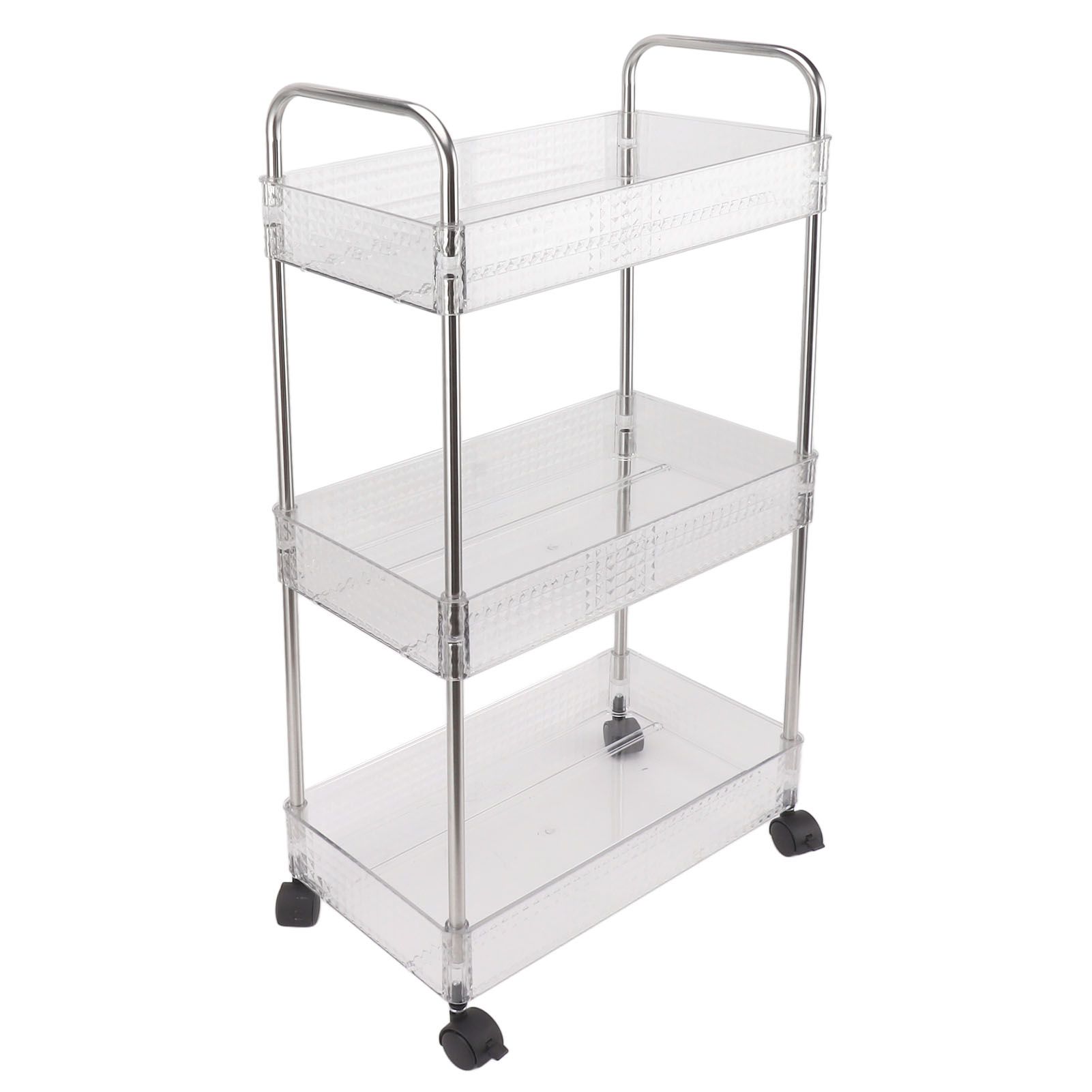Kitchen Storage Rack Multifunctional 3 Tier Mobile Storage Cart for Bathroom Laundry Room Narrow Places S - Image 6