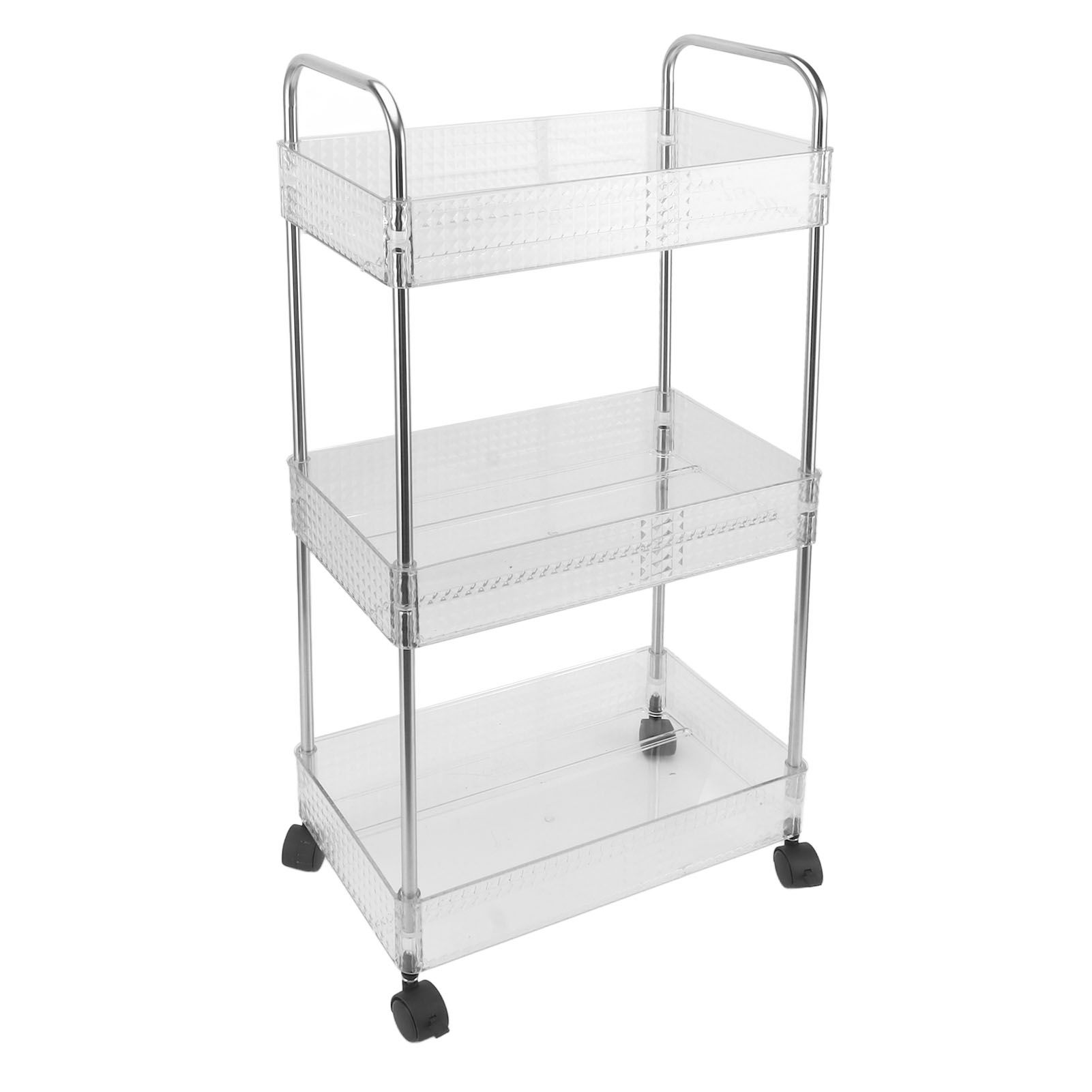 Kitchen Storage Rack Multifunctional 3 Tier Mobile Storage Cart for Bathroom Laundry Room Narrow Places S - Image 8