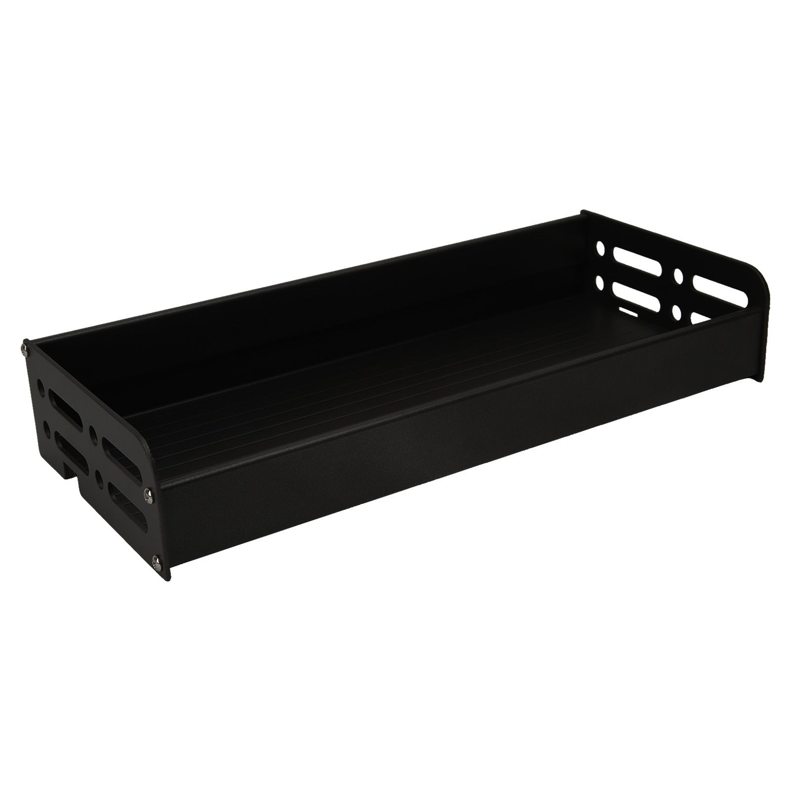 Floating Shelves Space Aluminum Wall Mounted Decorative Storage Shelf for Kitchen Bathroom Living Room Bedroom Black - Image 4