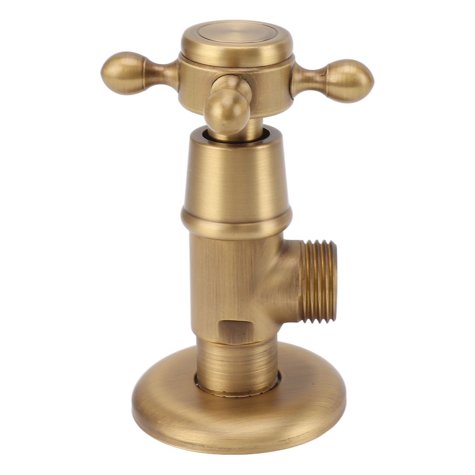 Solid Brass Angle Stop Valve Retro Thickened Cold Hot Triangle Valve Explosion Proof Water Shut Off Valve Antique - Image 2