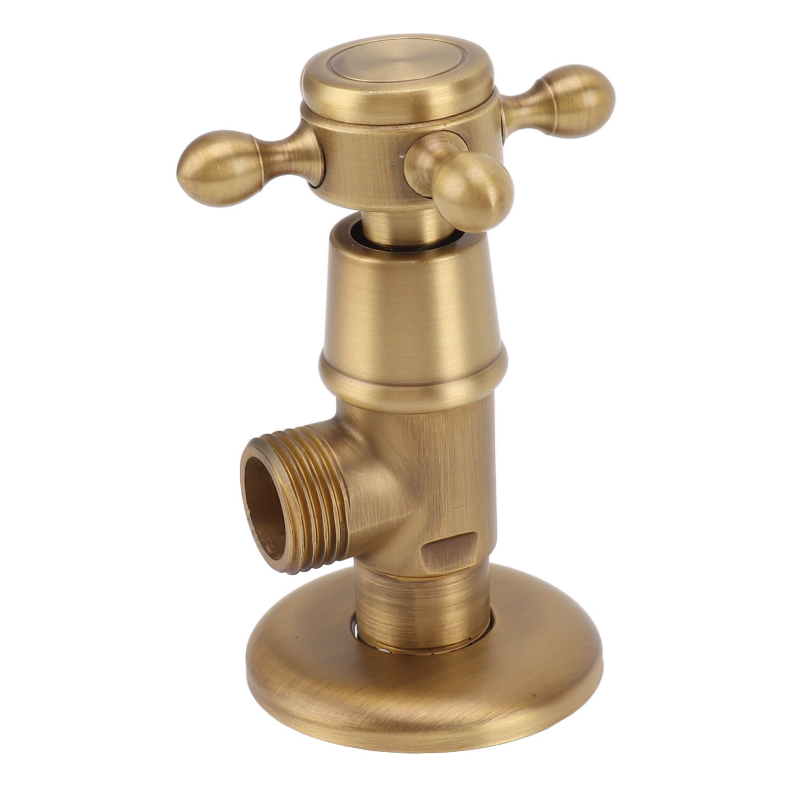 Solid Brass Angle Stop Valve Retro Thickened Cold Hot Triangle Valve Explosion Proof Water Shut Off Valve Antique - Image 5