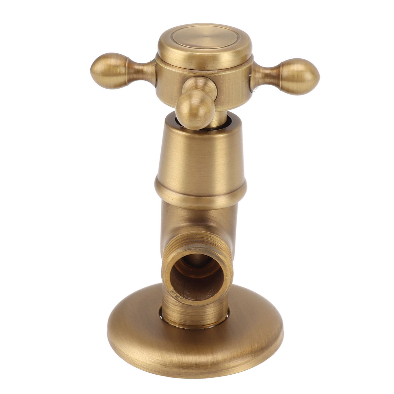 Solid Brass Angle Stop Valve Retro Thickened Cold Hot Triangle Valve Explosion Proof Water Shut Off Valve Antique - Image 7