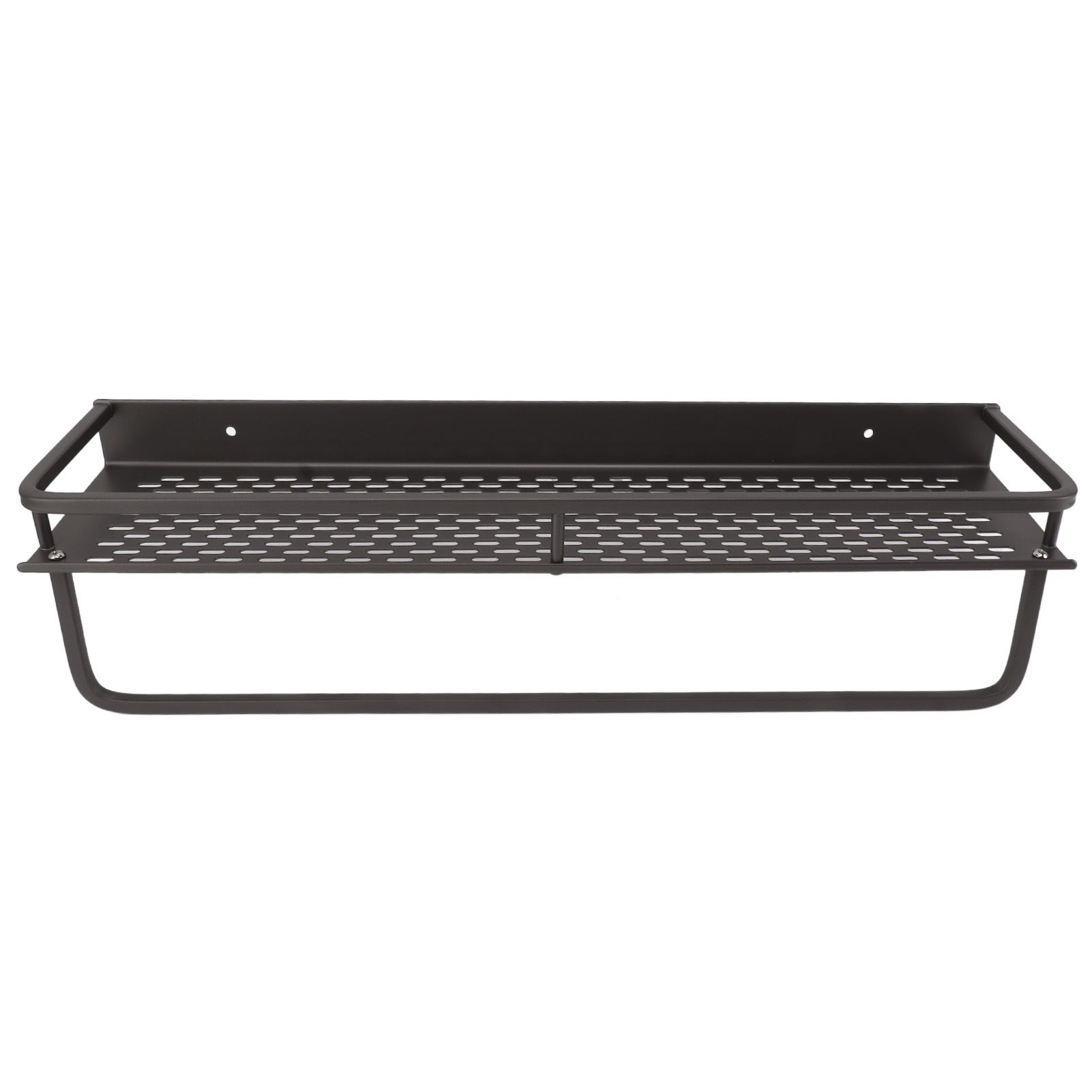 Shower Caddy Grey Shower Organizer Shelf Easy Install Aluminium Alloy Large Capacity Shower Accessory for Bathroom Home 50cm / 19.7in - Image 1