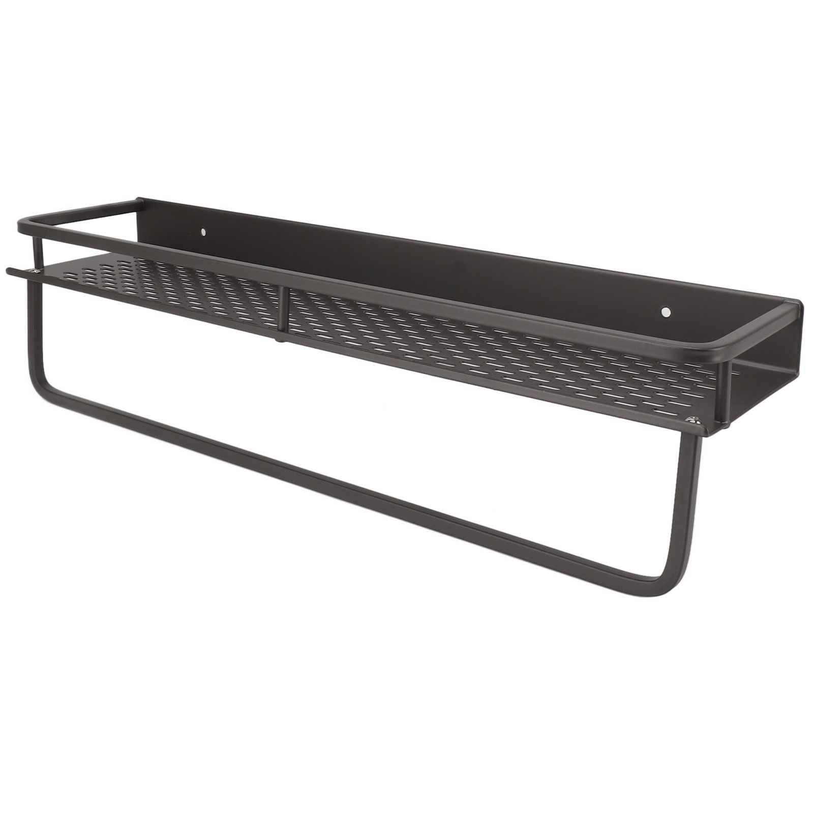 Shower Caddy Grey Shower Organizer Shelf Easy Install Aluminium Alloy Large Capacity Shower Accessory for Bathroom Home 50cm / 19.7in - Image 5
