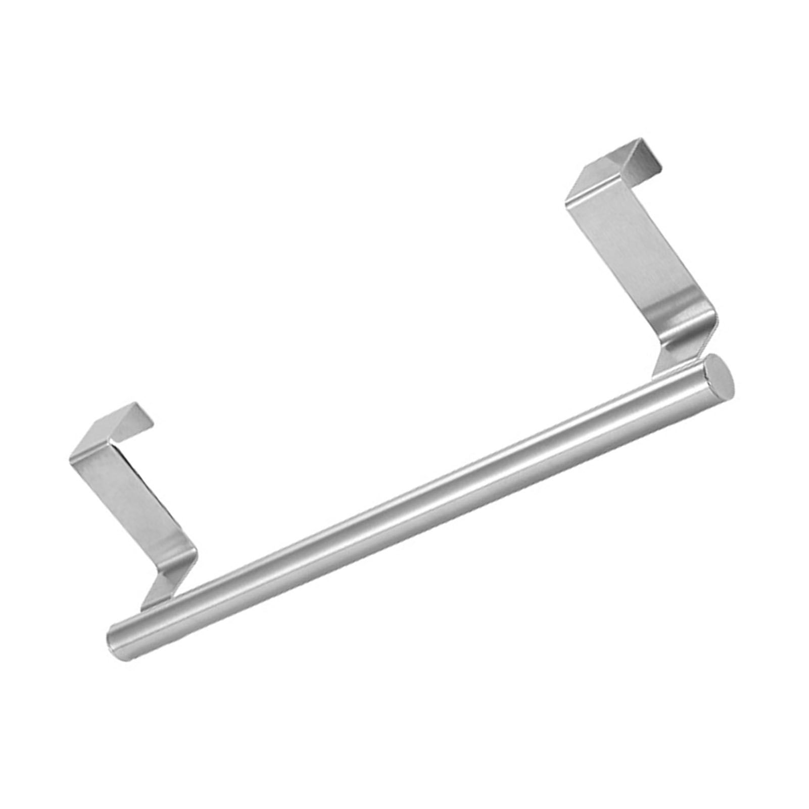 Multi Purpose Stainless Steel Single Bar Towel Rack Hole Free Towel Rack Bathroom Towel Bar S 6.2x23.5cm - Image 3