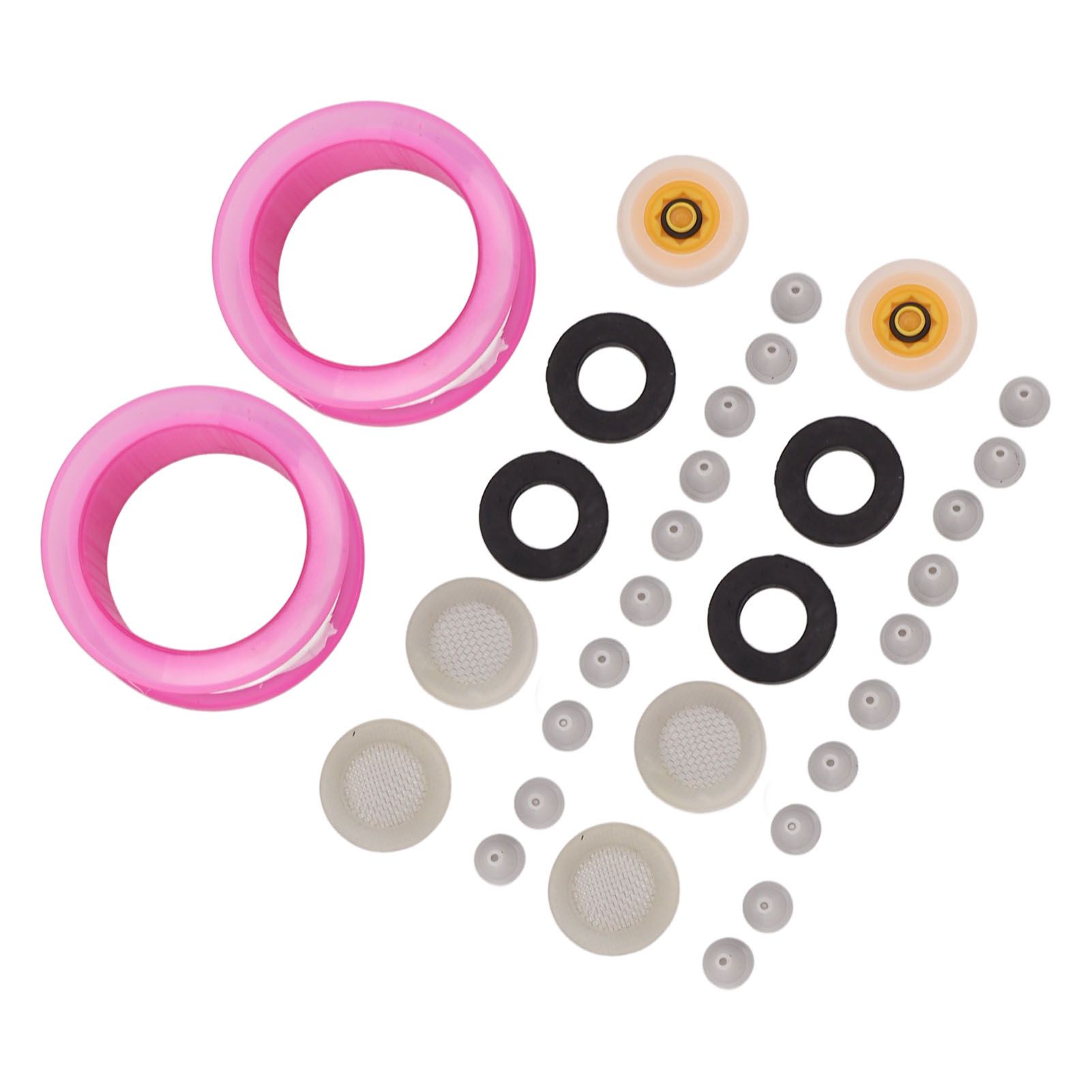 2 Set Silicone Shower Head Nozzles with Rubber Gasket Screen Flow Restrictor PTFE Tape Kit - Image 8