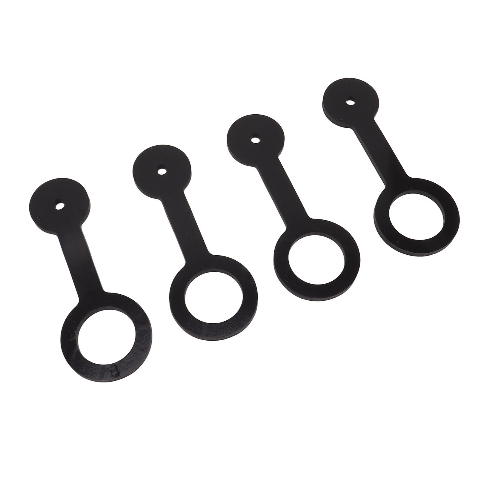 4PCS RV Shower Door Travel Latch Strap Blaack Color Silicone RV Camper Bathroom Door Latch - Image 4