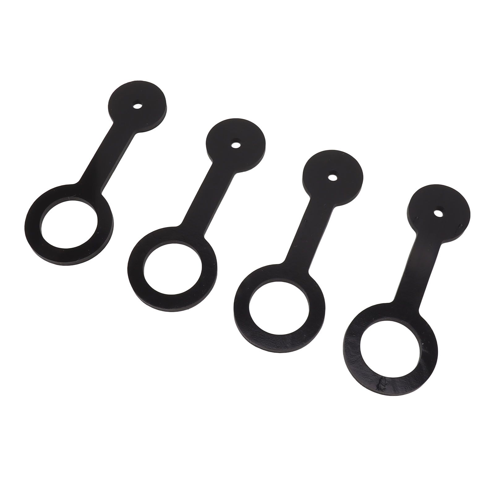 4PCS RV Shower Door Travel Latch Strap Blaack Color Silicone RV Camper Bathroom Door Latch - Image 6