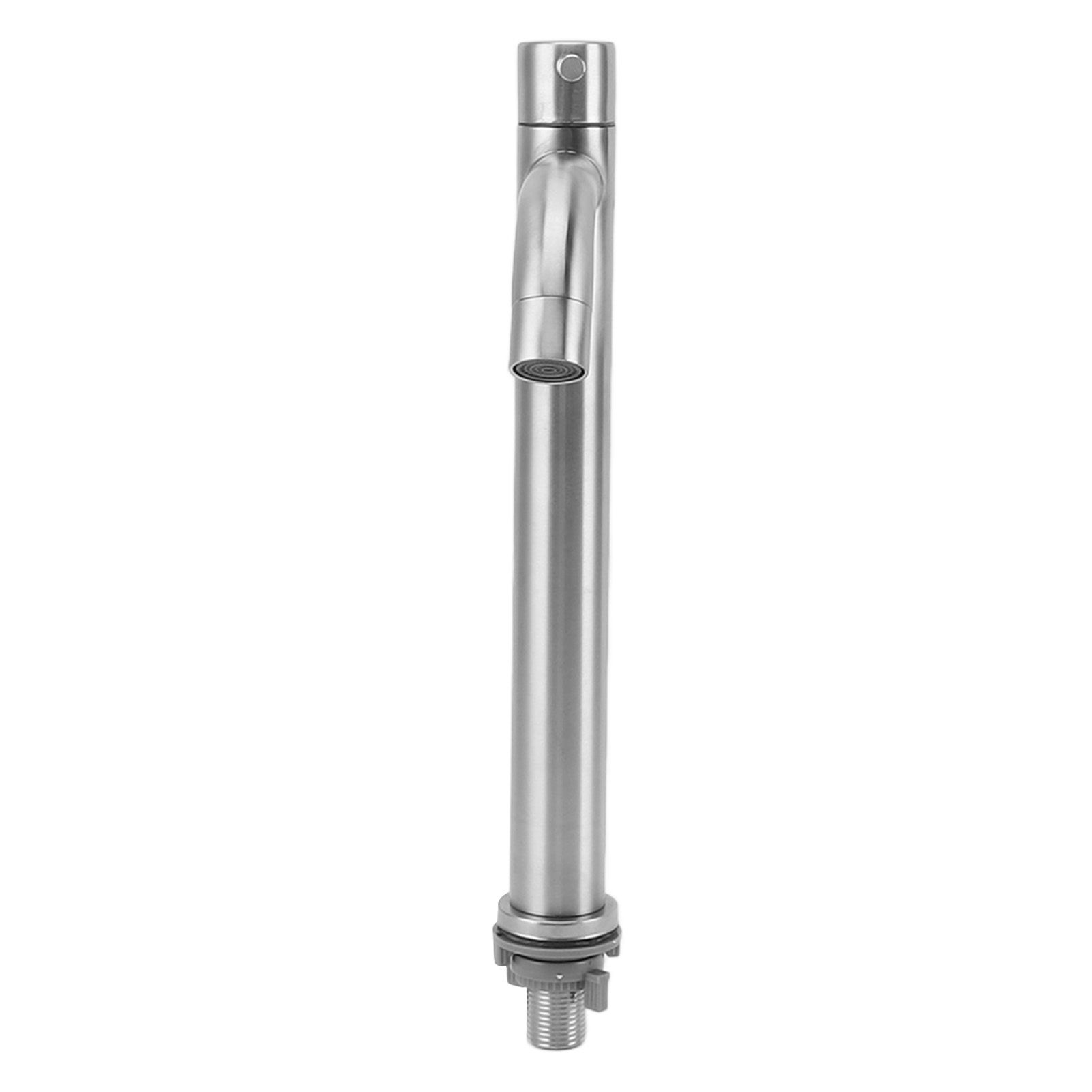 Single Cold Water Kitchen Faucet Stainless Steel Single Hole Bathroom Faucet for Home Apartment Tall Bent - Image 3