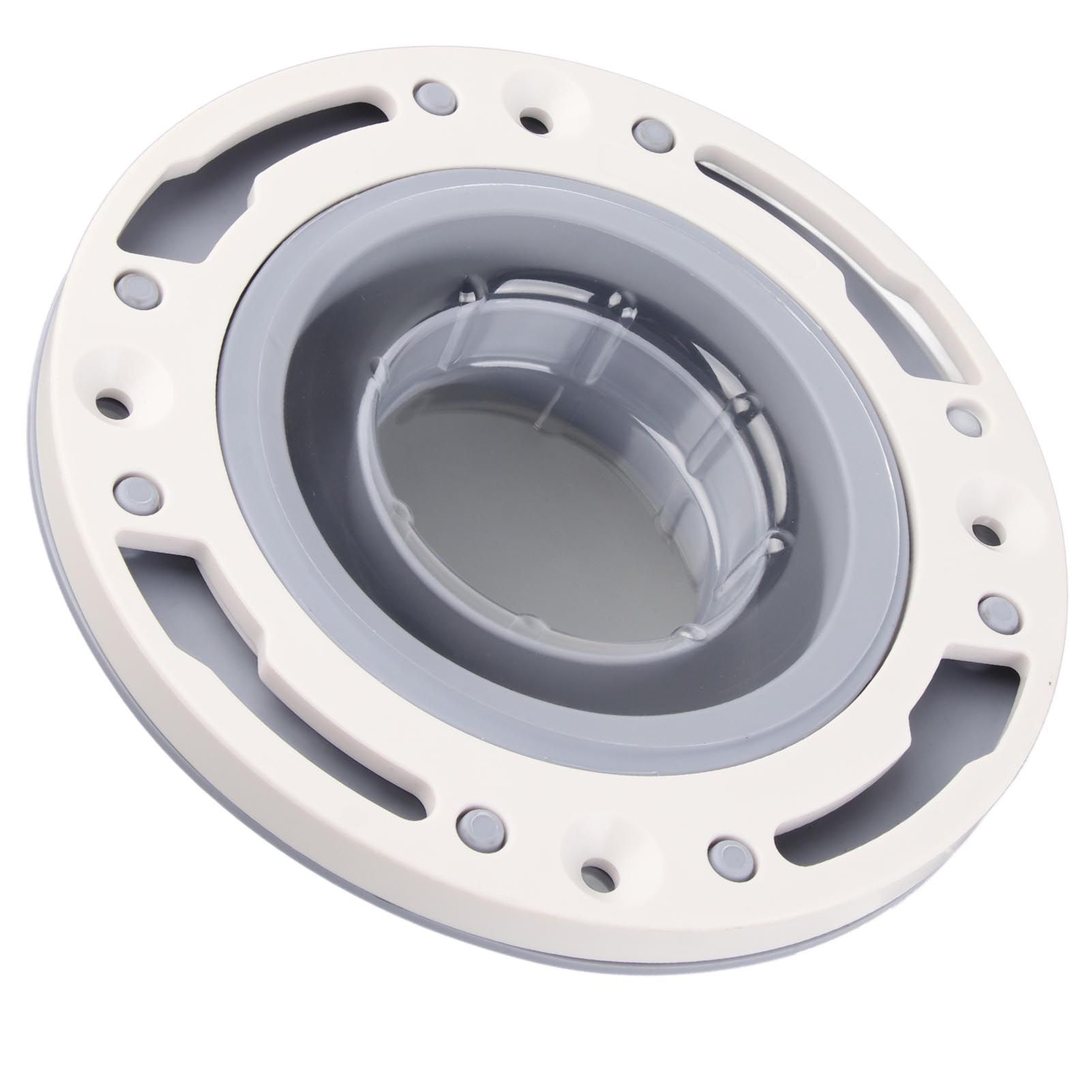 Toilet Flange Silicone and ABS Gray Universal Toilet Flange Replacement for 4in 5in Special 3in Waste Pipe - Image 3