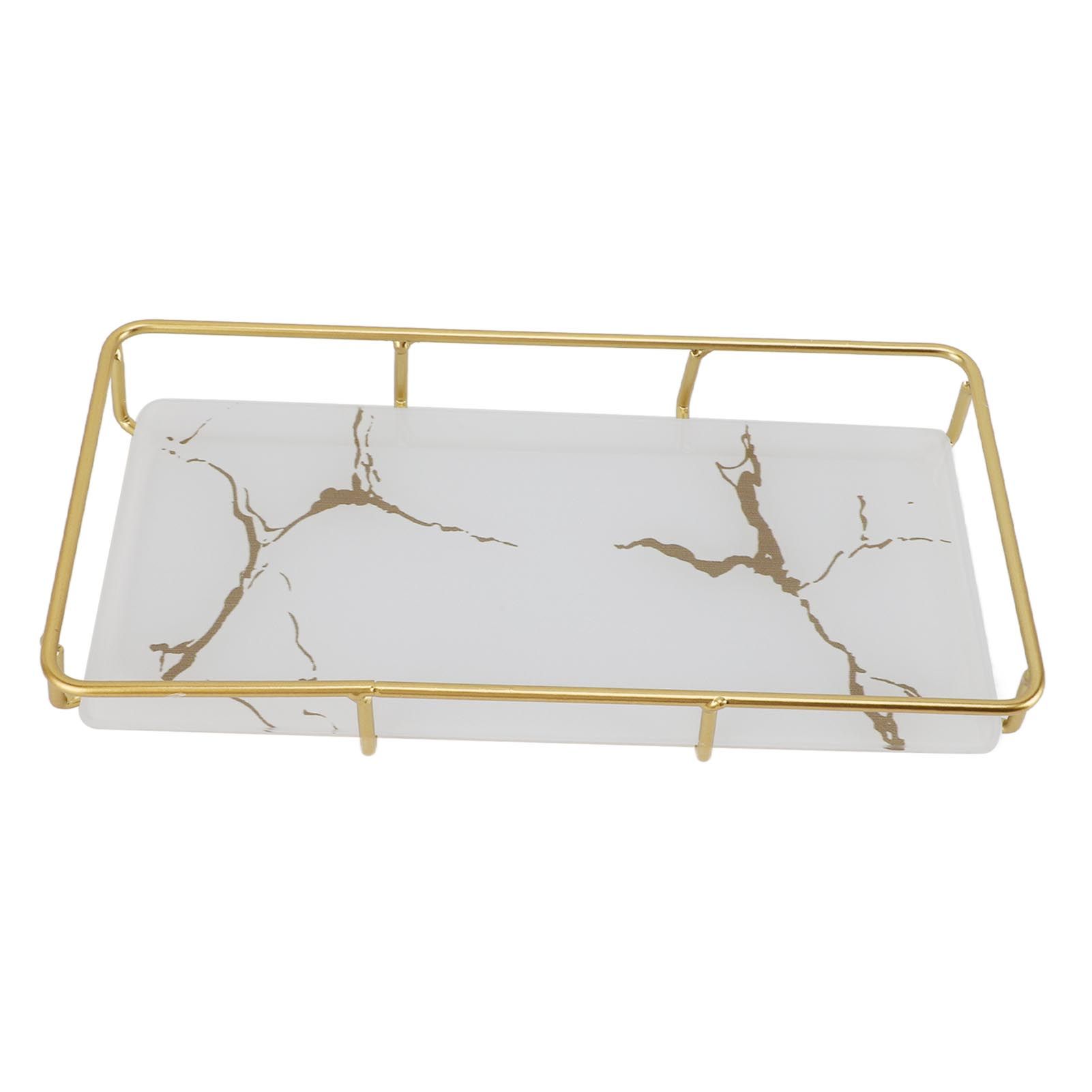 Bathroom Vanity Tray Modern Stylish Anti Slip Kitchen Sink Countertop Storage Organizer S White - Image 2