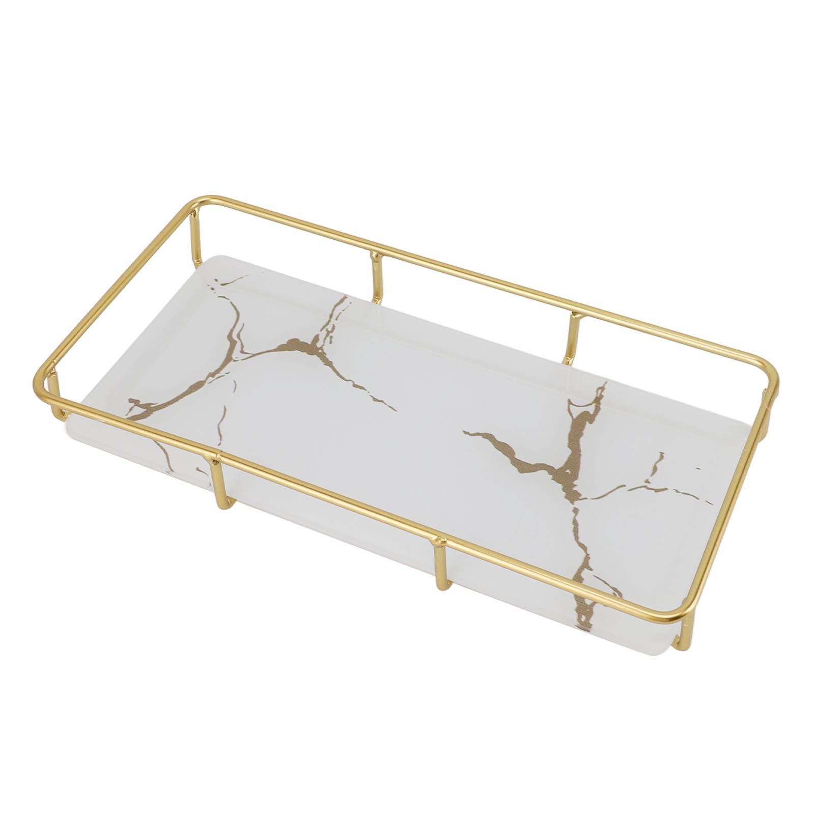 Bathroom Vanity Tray Modern Stylish Anti Slip Kitchen Sink Countertop Storage Organizer S White - Image 3