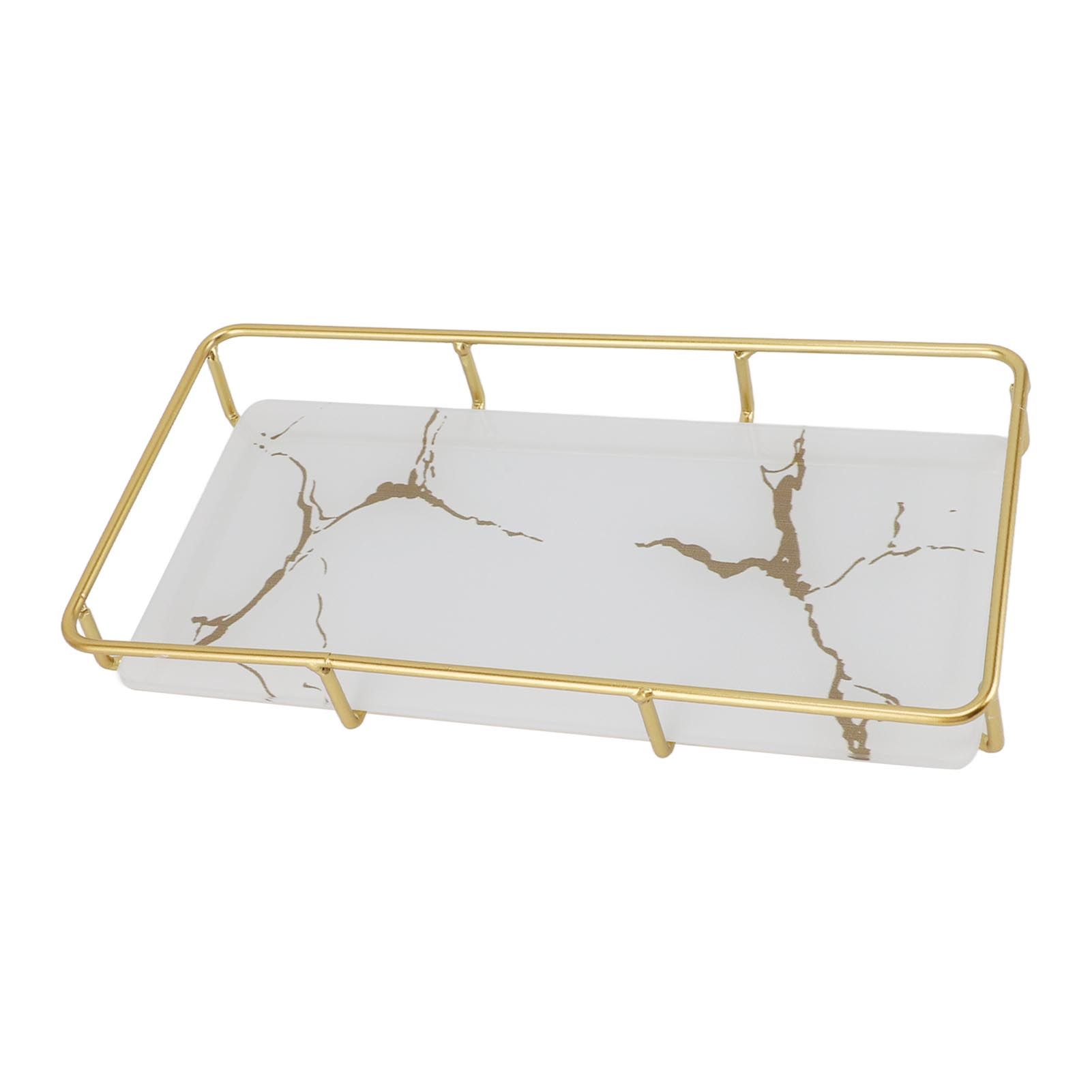 Bathroom Vanity Tray Modern Stylish Anti Slip Kitchen Sink Countertop Storage Organizer S White - Image 8