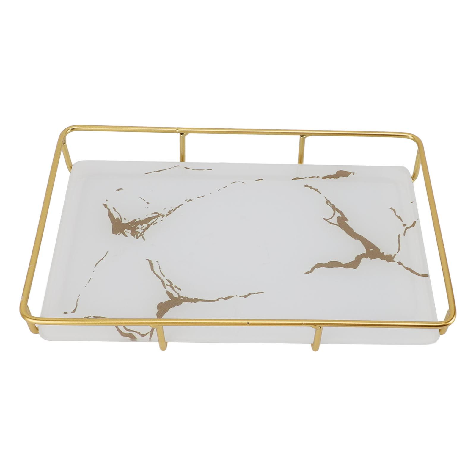 Bathroom Vanity Tray Modern Stylish Anti Slip Kitchen Sink Countertop Storage Organizer L White - Image 1