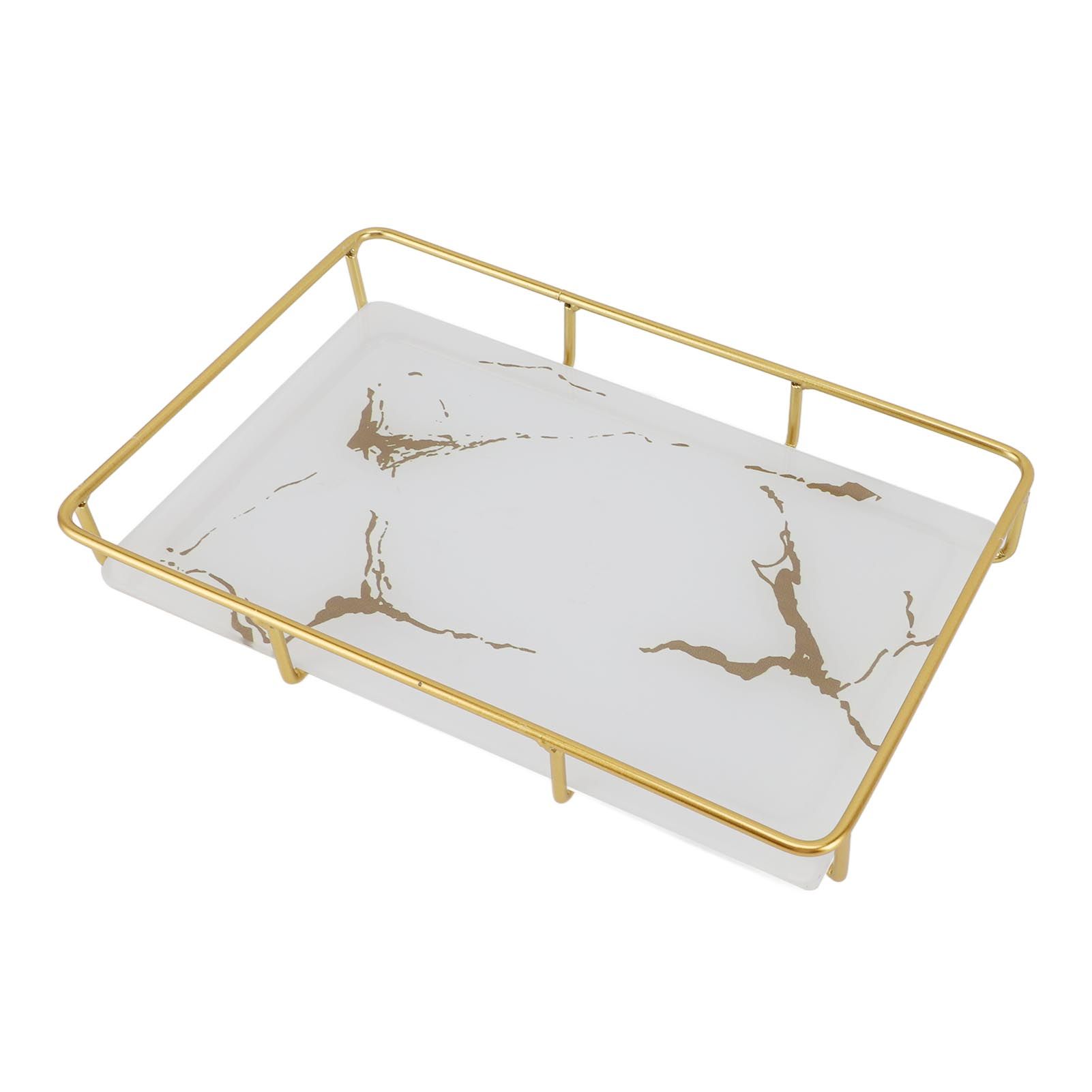 Bathroom Vanity Tray Modern Stylish Anti Slip Kitchen Sink Countertop Storage Organizer L White - Image 3