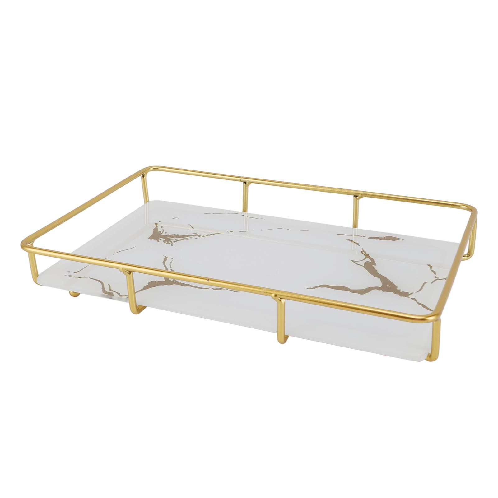 Bathroom Vanity Tray Modern Stylish Anti Slip Kitchen Sink Countertop Storage Organizer L White - Image 4