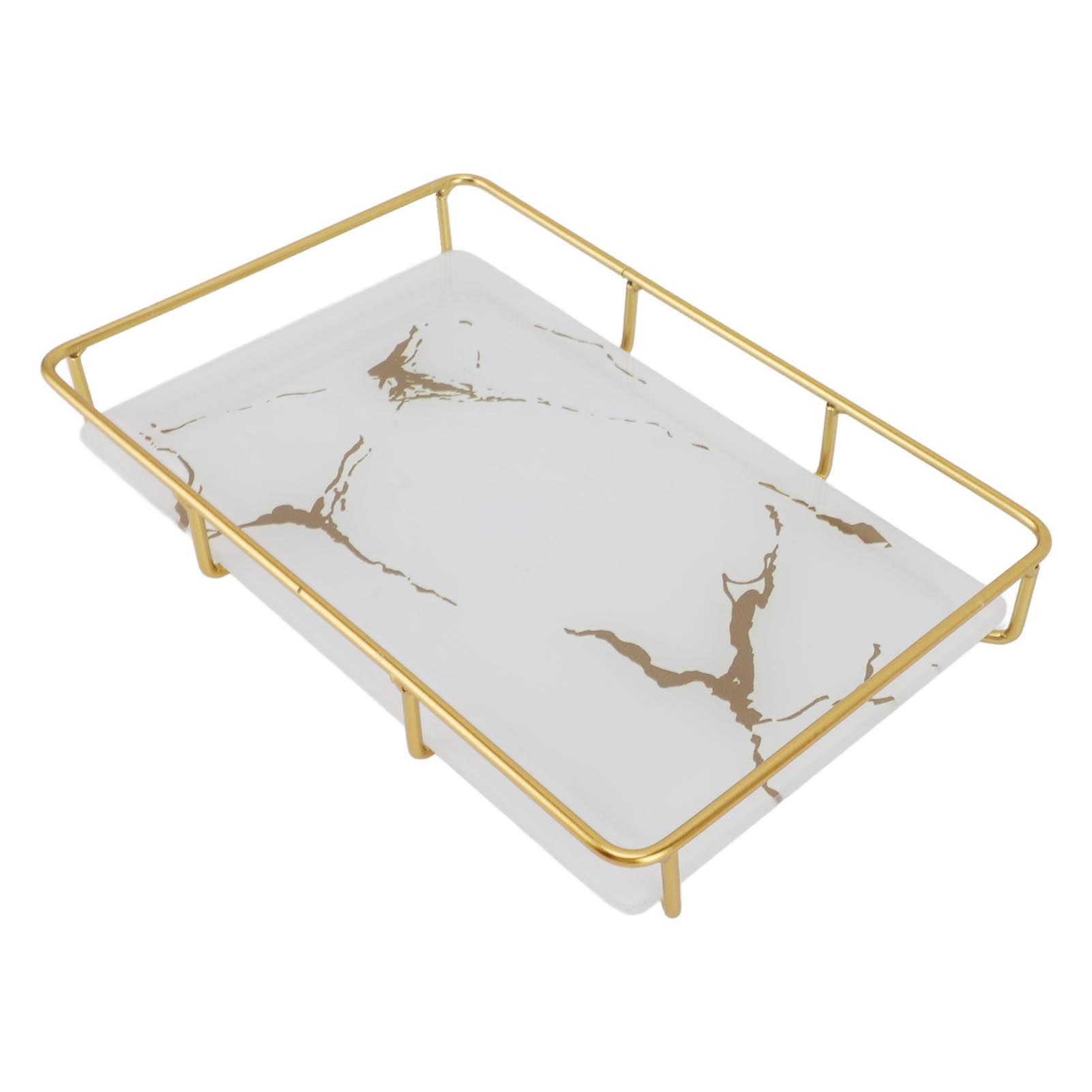 Bathroom Vanity Tray Modern Stylish Anti Slip Kitchen Sink Countertop Storage Organizer L White - Image 6