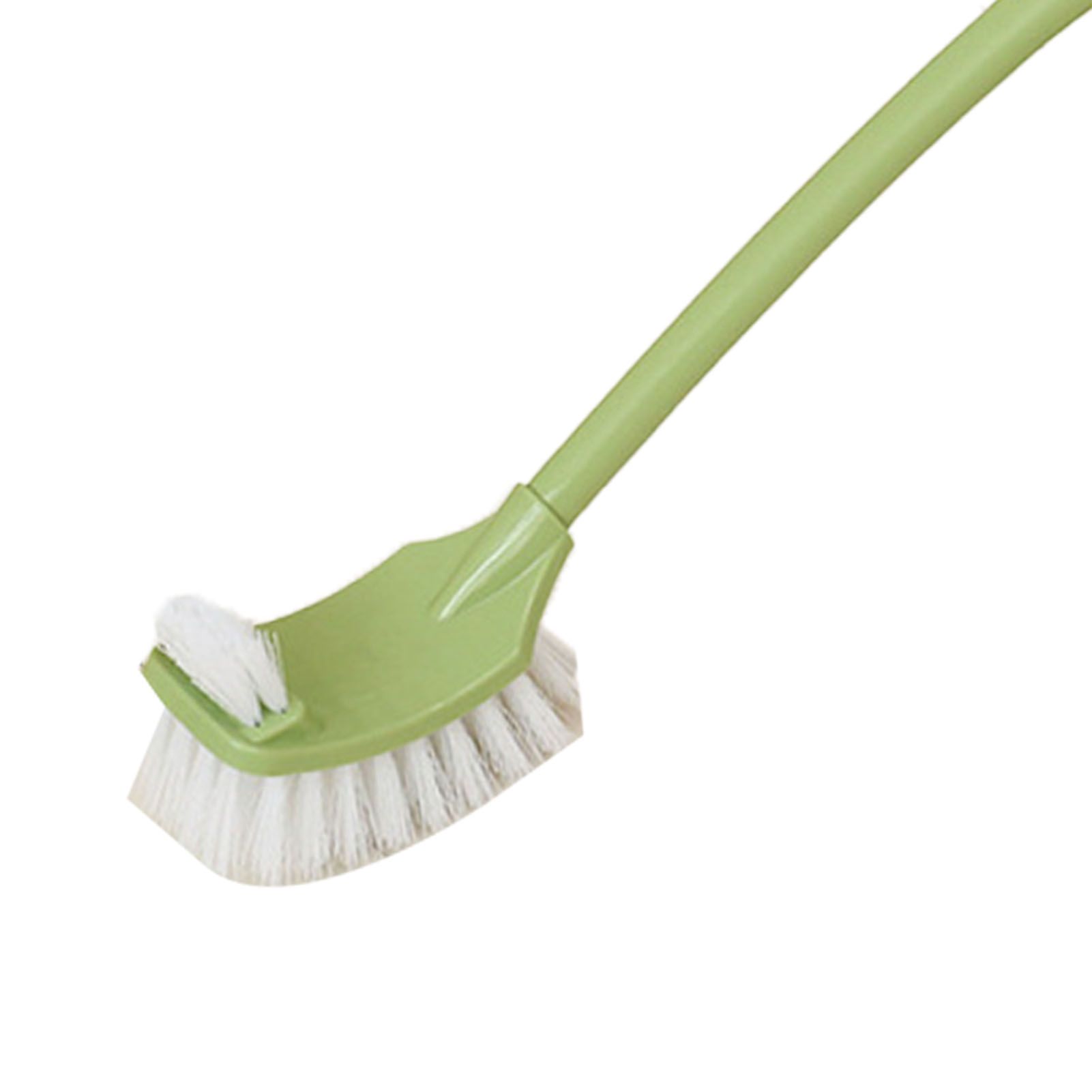 Toilet Brush Set Plastic Double Sided Brush Head Toilet Scrubber Holder Set for Home Hotel Bedroom Green - Image 7