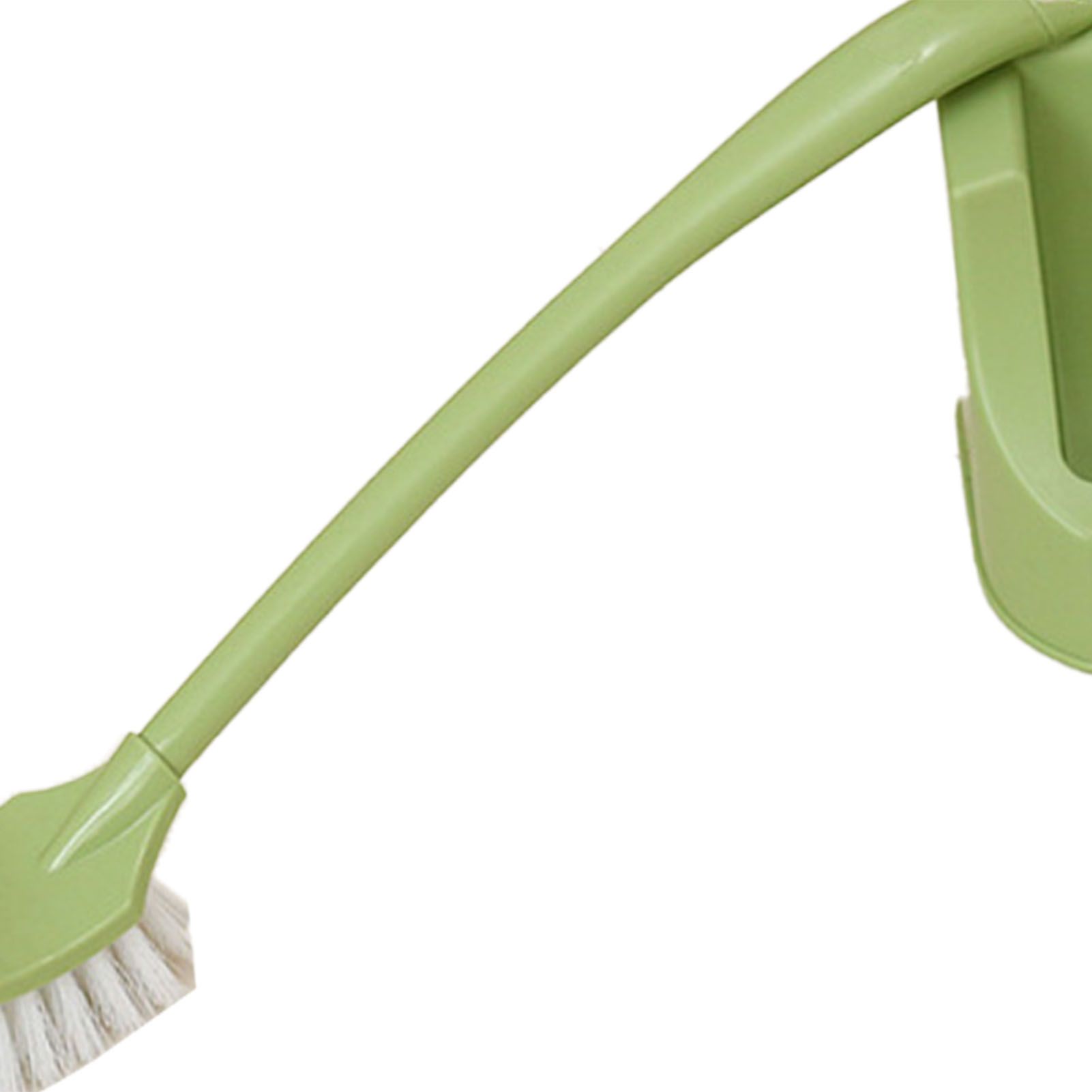 Toilet Brush Set Plastic Double Sided Brush Head Toilet Scrubber Holder Set for Home Hotel Bedroom Green - Image 8