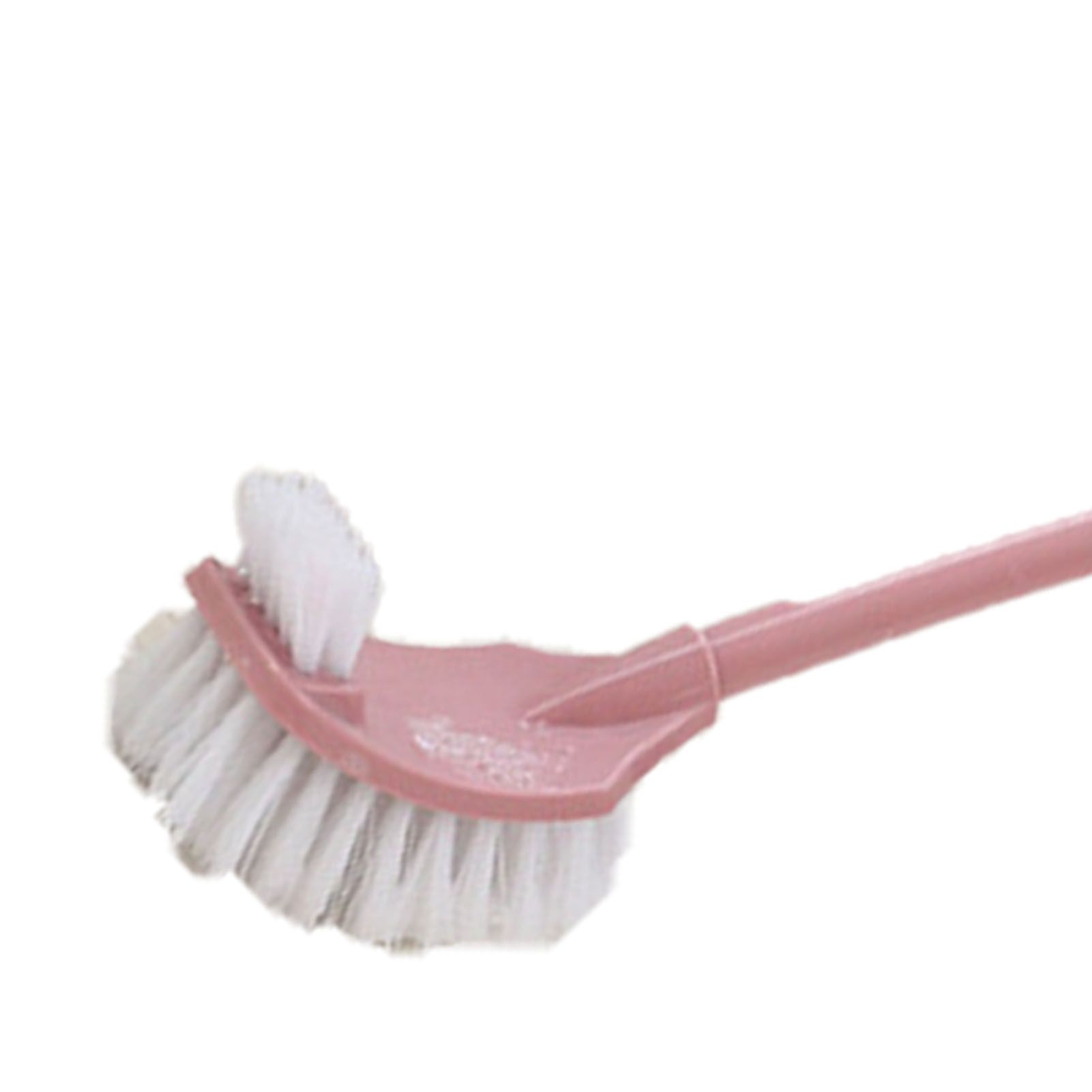Toilet Brush Set Plastic Double Sided Brush Head Toilet Scrubber Holder Set for Home Hotel Bedroom Pink - Image 7