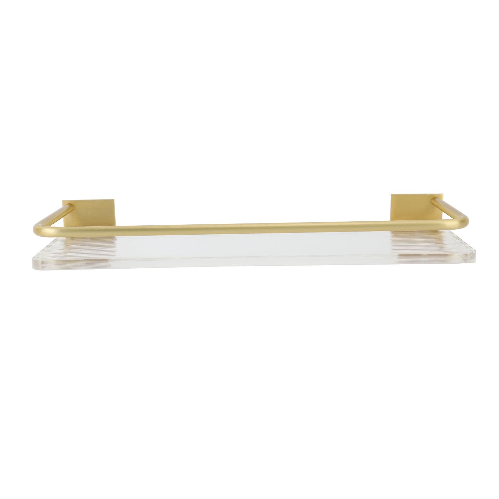 30cm Bathroom Wall Mounted Shelf Space Aluminum Acrylic Towel Rack Bathroom Storage Rack Gold - Image 4