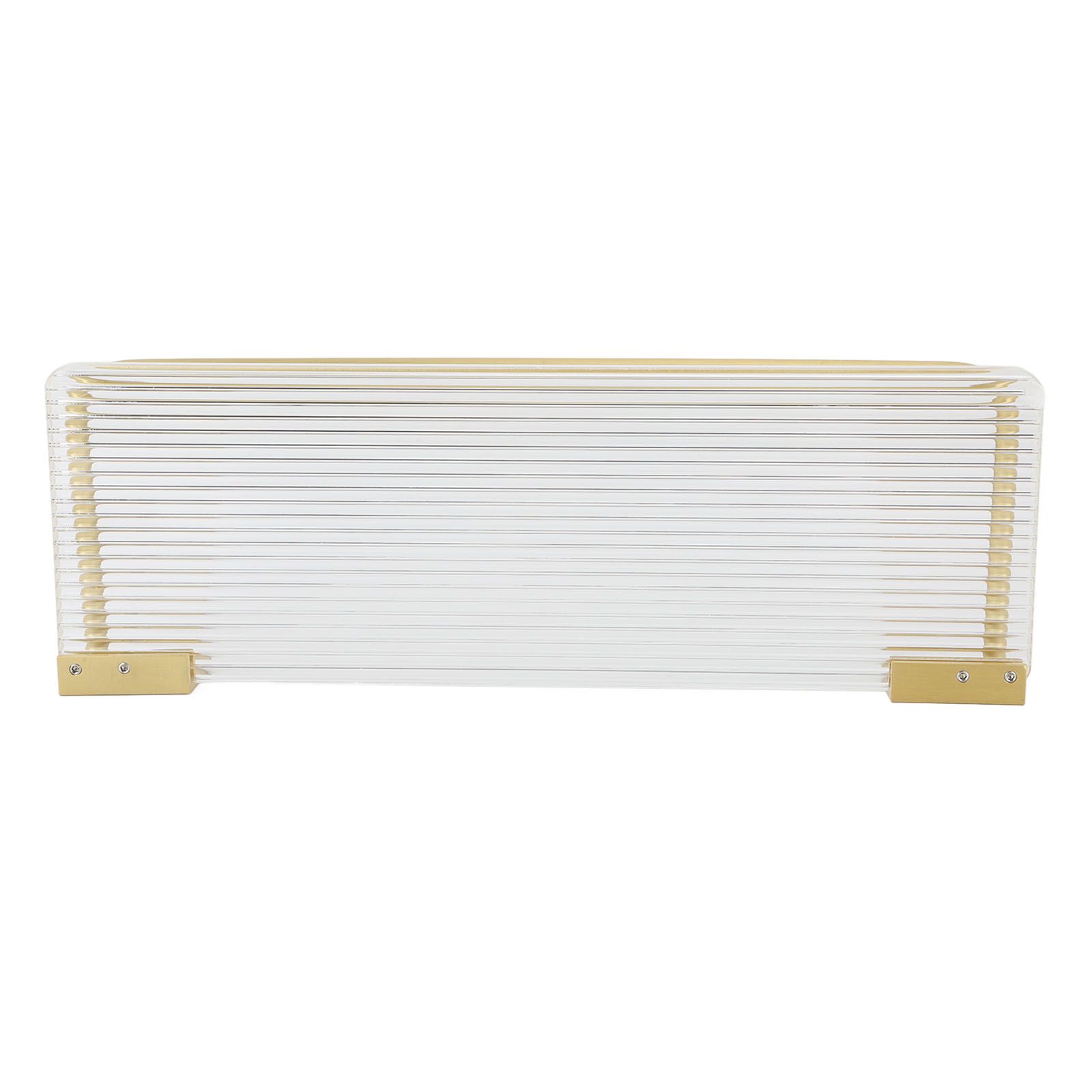 Floating Shelf Space Aluminum Acrylic Wall Mounted Decorative Storage Shelf for Kitchen Bathroom Living Room Bedroom Gold - Image 4