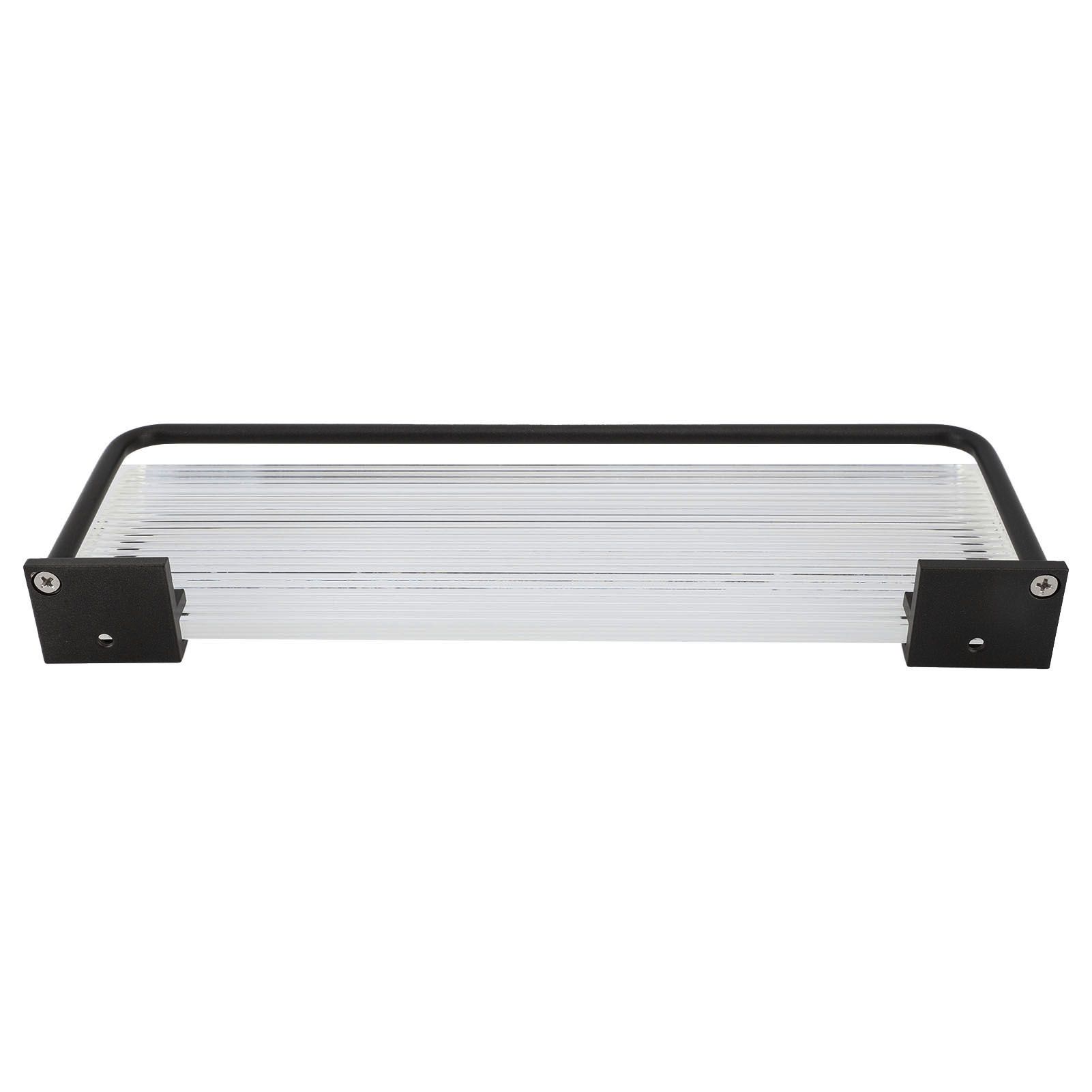 Floating Shelf Space Aluminum Acrylic Wall Mounted Decorative Storage Shelf for Kitchen Bathroom Living Room Bedroom Black - Image 8