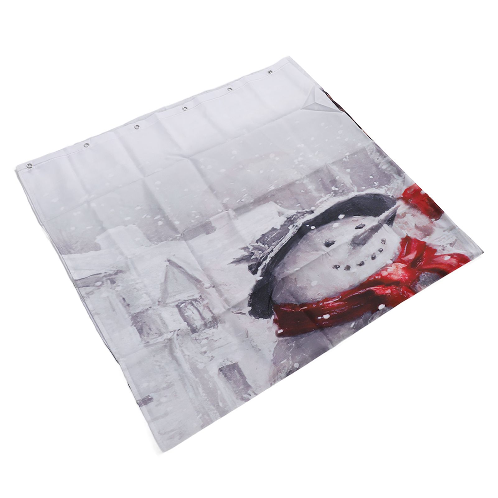 Christmas Shower Curtain Exquisite Digital Printing Thickened Waterproof Fabric Shower Curtain for Bathroom - Image 8