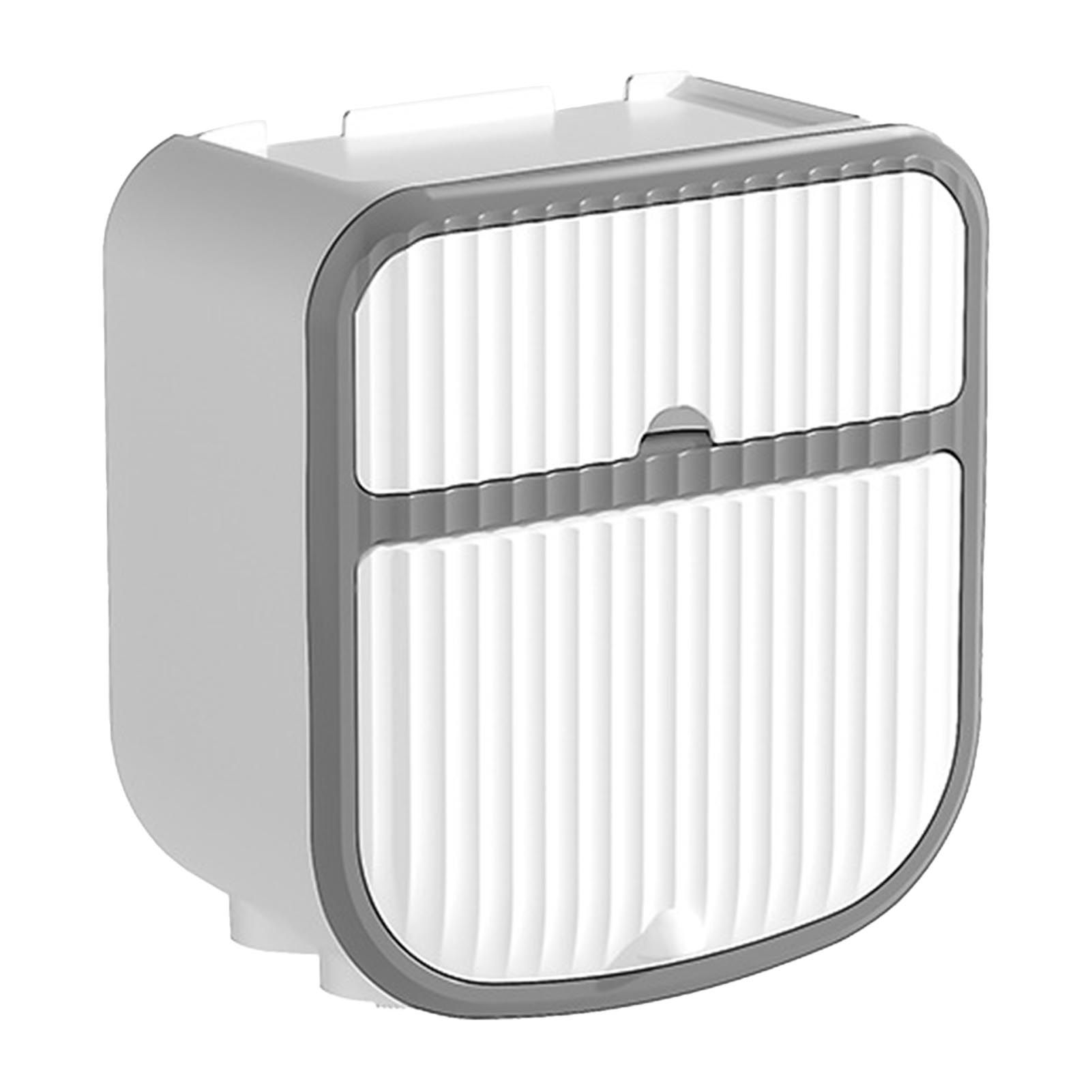 Toilet Paper Holder Wall Mounted Bathroom Tissue Roll Paper Towel Holder Tissue Dispensers for Household White - Image 1