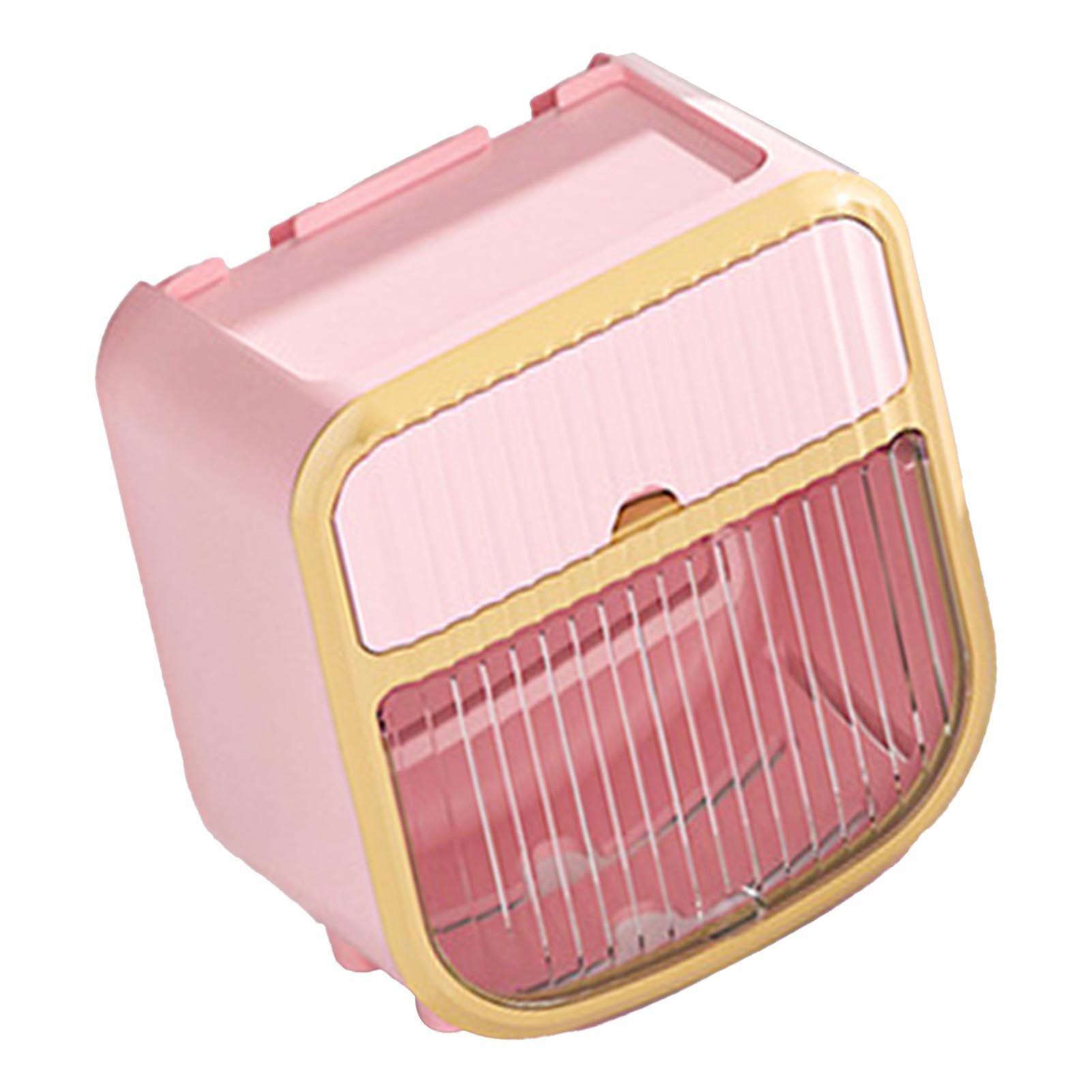 Toilet Paper Holder Wall Mounted Bathroom Tissue Roll Paper Towel Holder Tissue Dispensers for Household Pink - Image 2