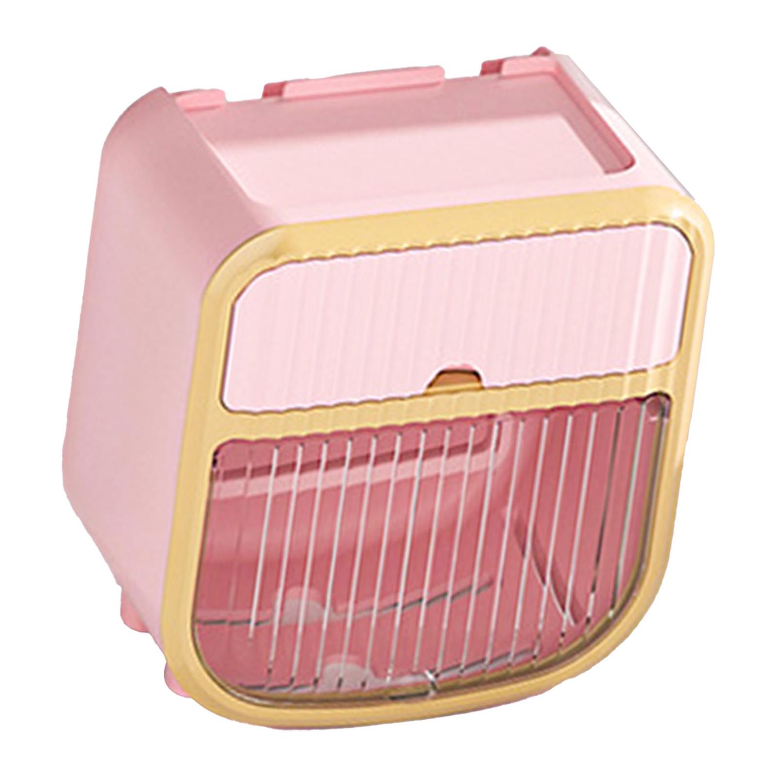 Toilet Paper Holder Wall Mounted Bathroom Tissue Roll Paper Towel Holder Tissue Dispensers for Household Pink - Image 4