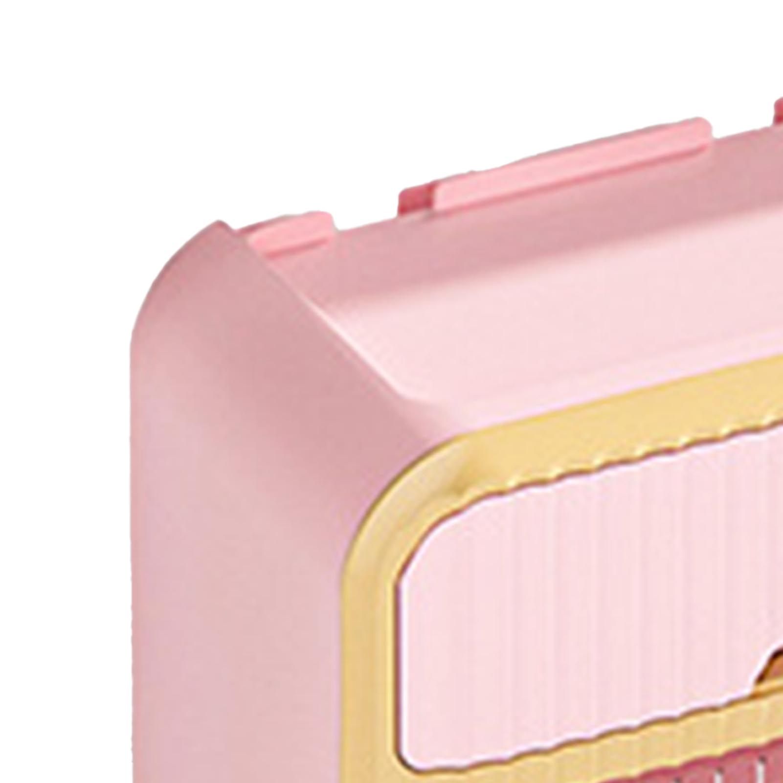 Toilet Paper Holder Wall Mounted Bathroom Tissue Roll Paper Towel Holder Tissue Dispensers for Household Pink - Image 7