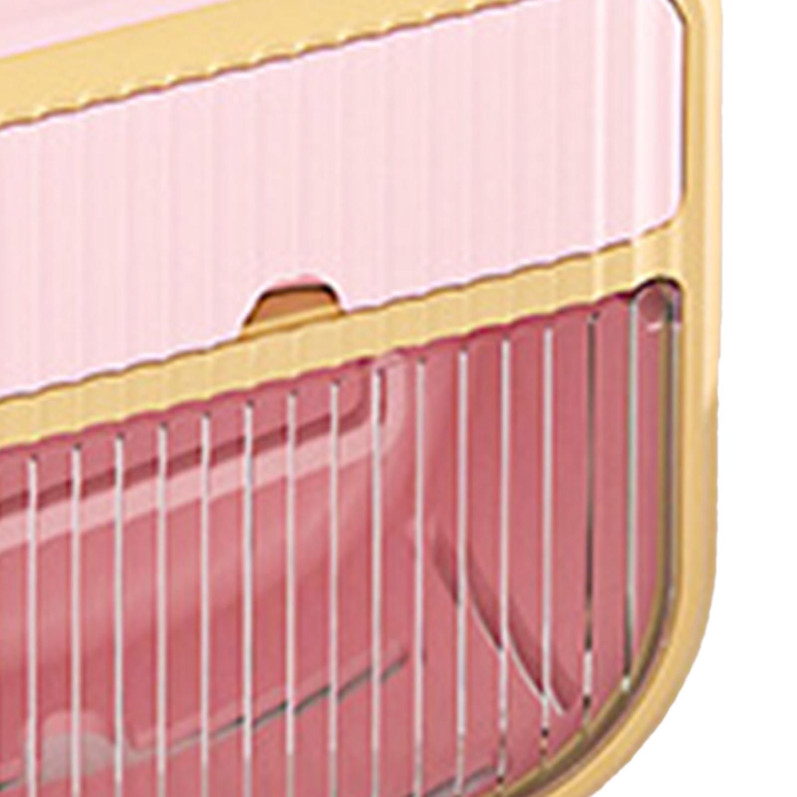 Toilet Paper Holder Wall Mounted Bathroom Tissue Roll Paper Towel Holder Tissue Dispensers for Household Pink - Image 8