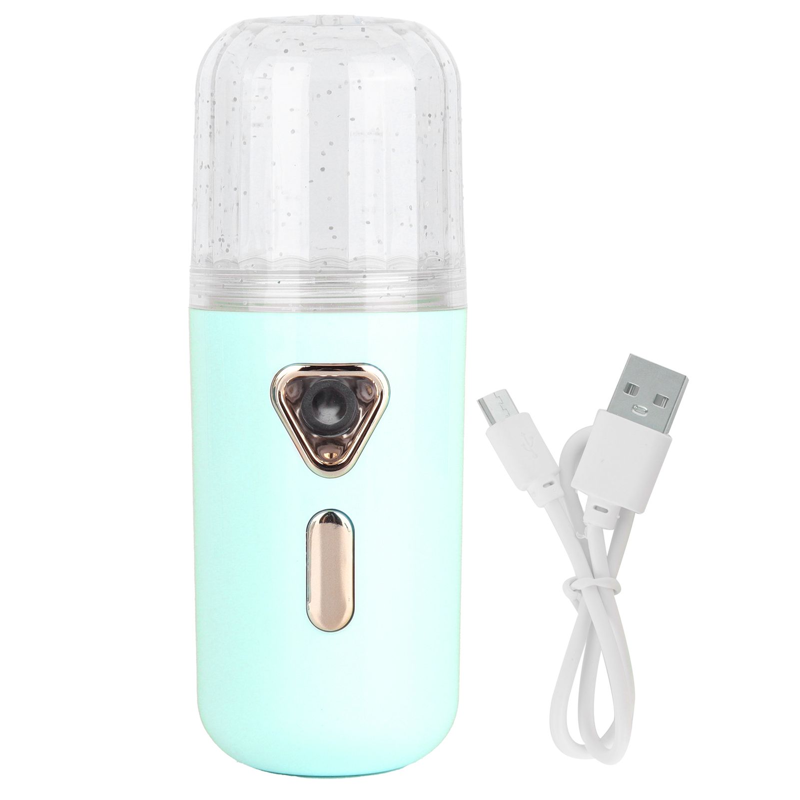 30ml Mini Facial Humidifier Portable Nano Atomization USB Charging Face Mist SprayerGreen - Image 1