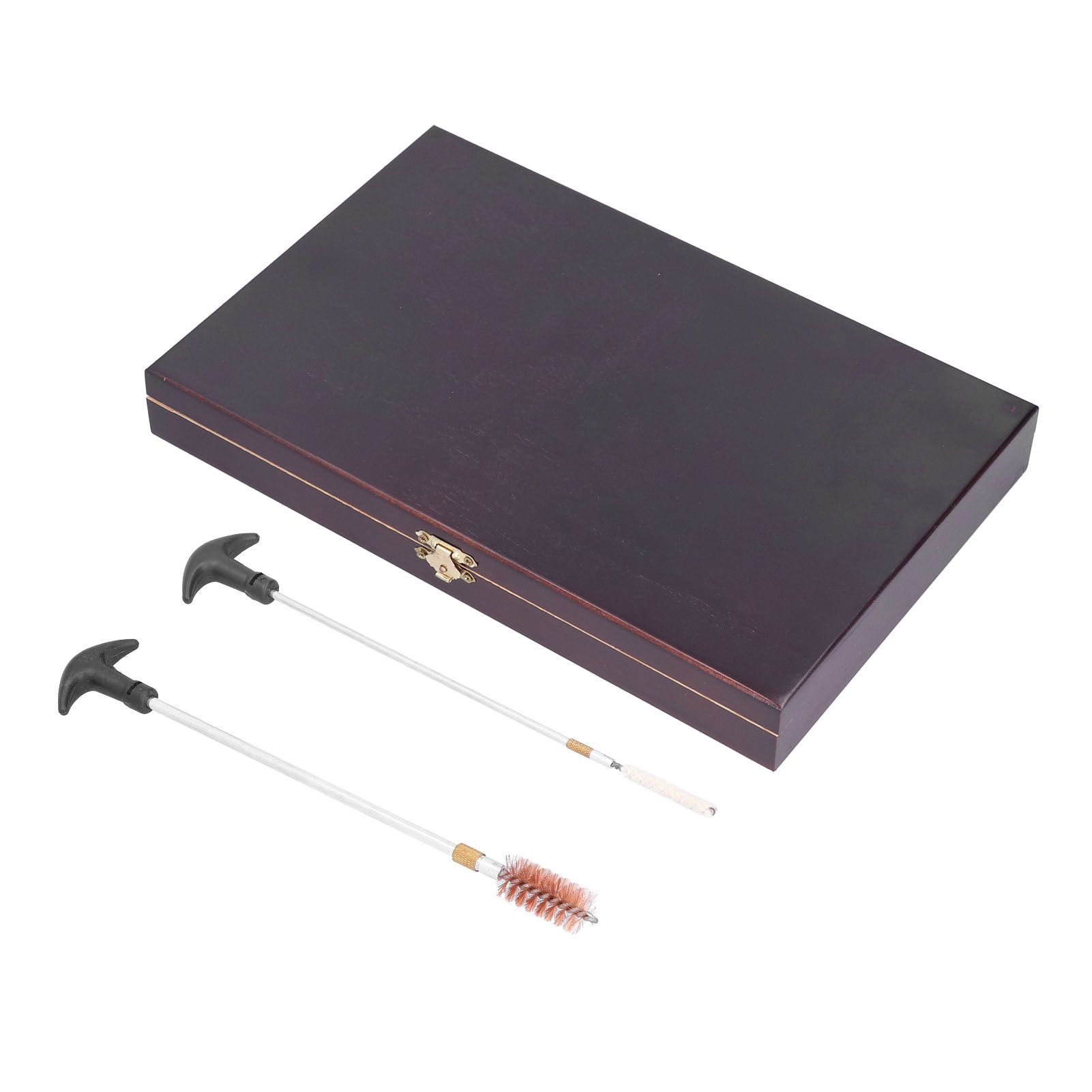 Gun Cleaning Kits Prevent Scratches Easily Storage Electrical Maintenance Cleaning Brush for AutomobileGK06 Aluminum Rod Wooden Box Set 24 Woolly - Image 6