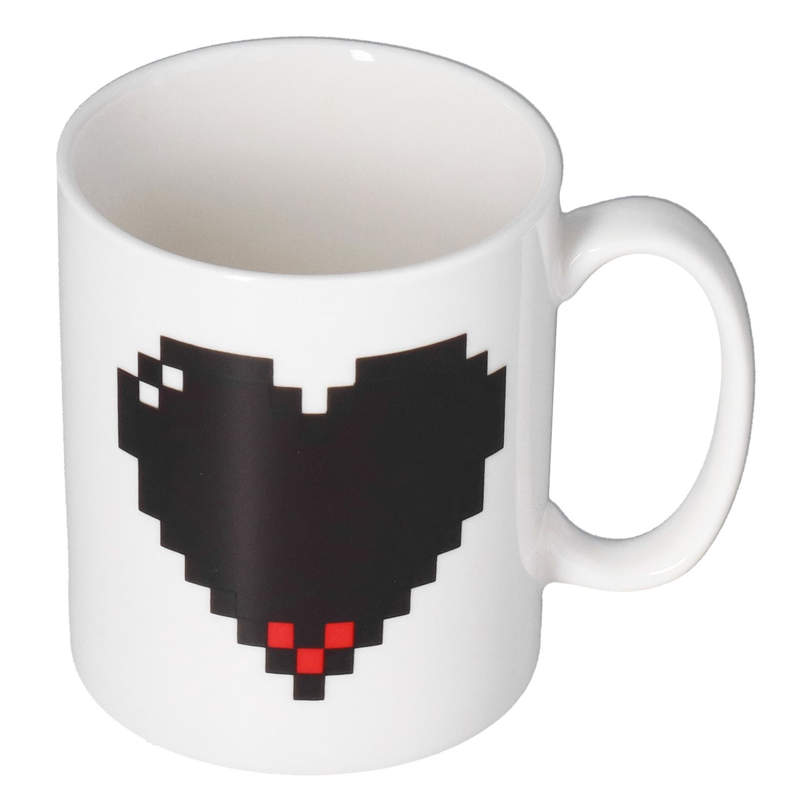 Ceramic Cup Heart Pattern Heat Sensitive Changing Color Mug for Home Office Restaurant Bar Use - Image 1