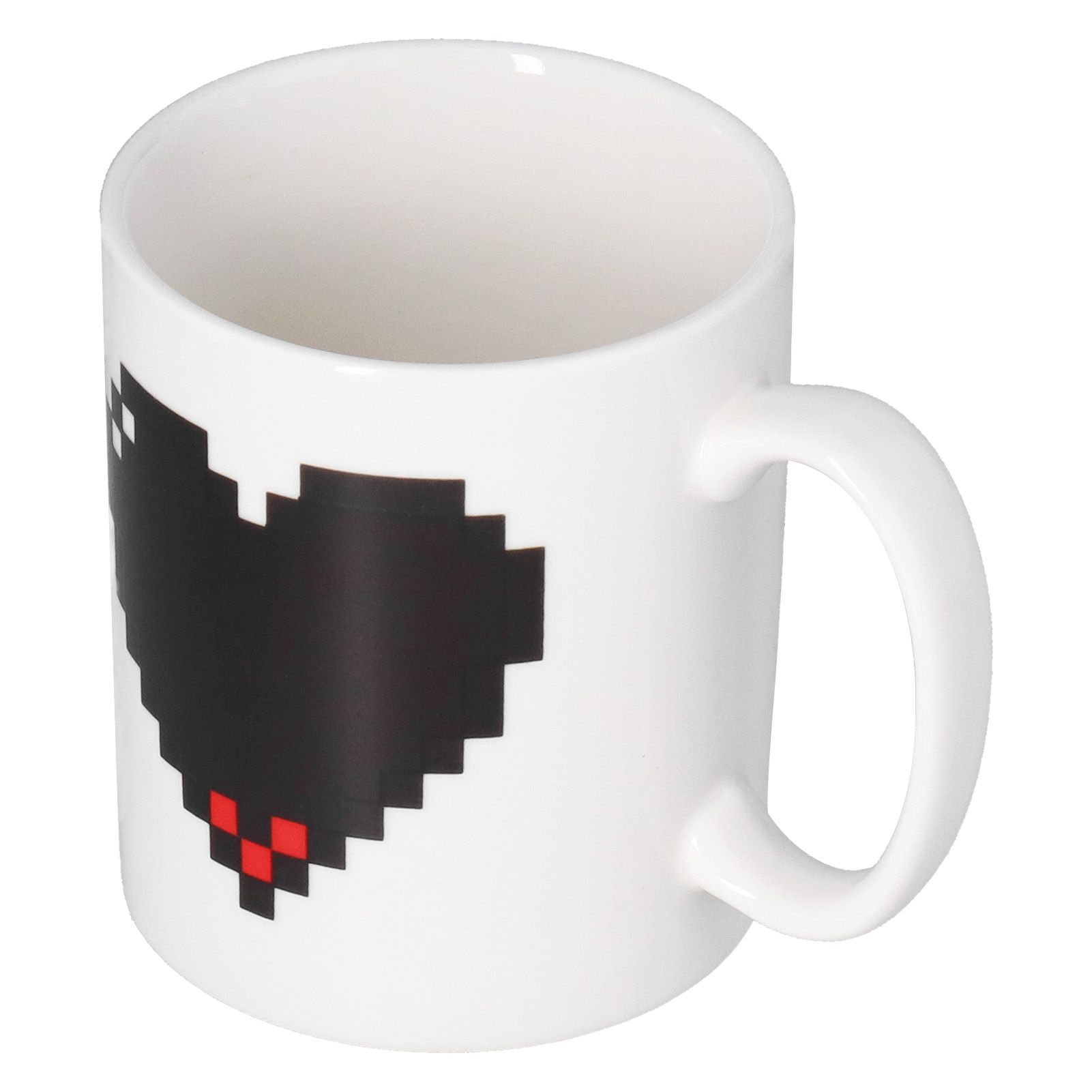 Ceramic Cup Heart Pattern Heat Sensitive Changing Color Mug for Home Office Restaurant Bar Use - Image 2