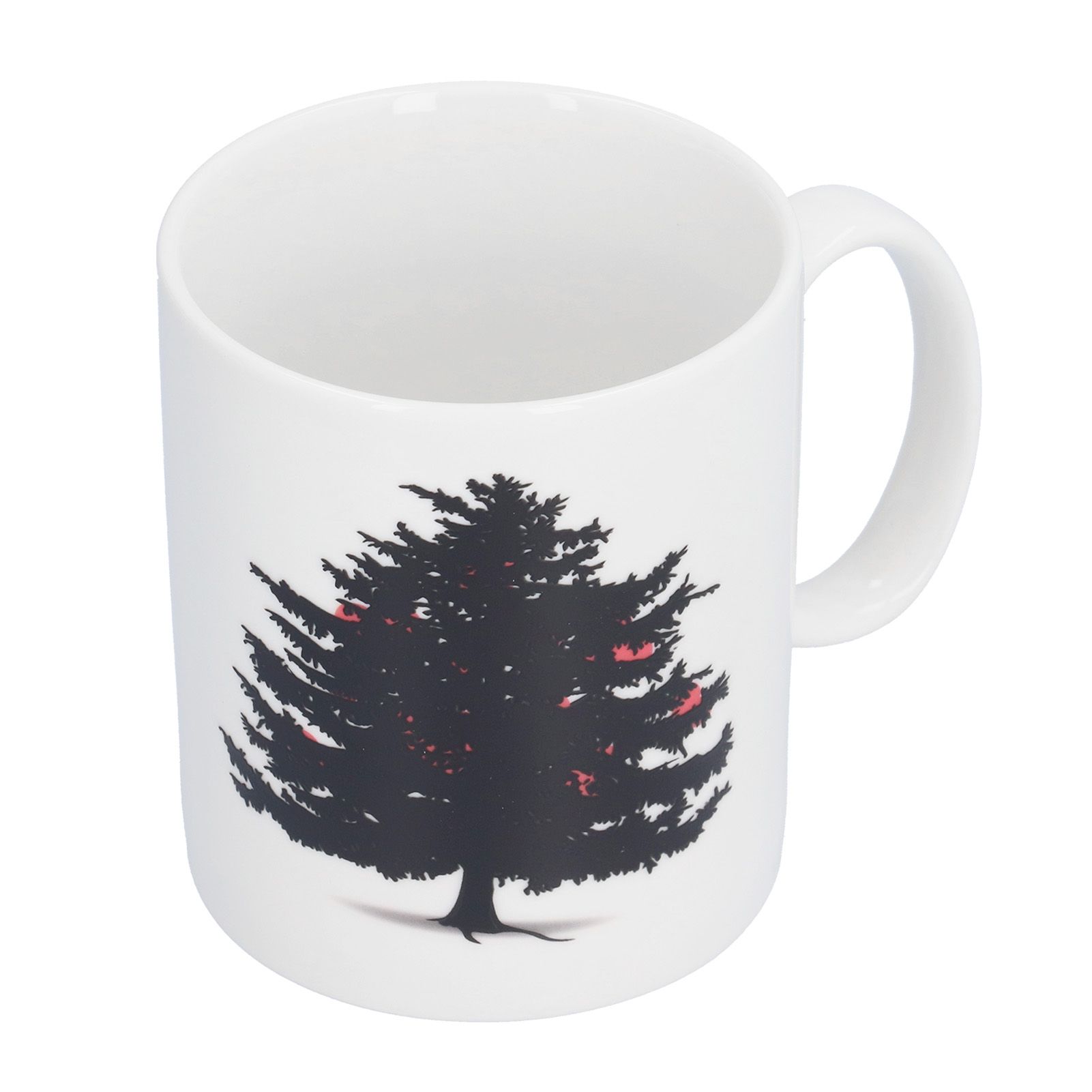 Christmas Trees Pattern Color Changing Mug Heat Induction Cup Ceramic Mug for Home Office - Image 1