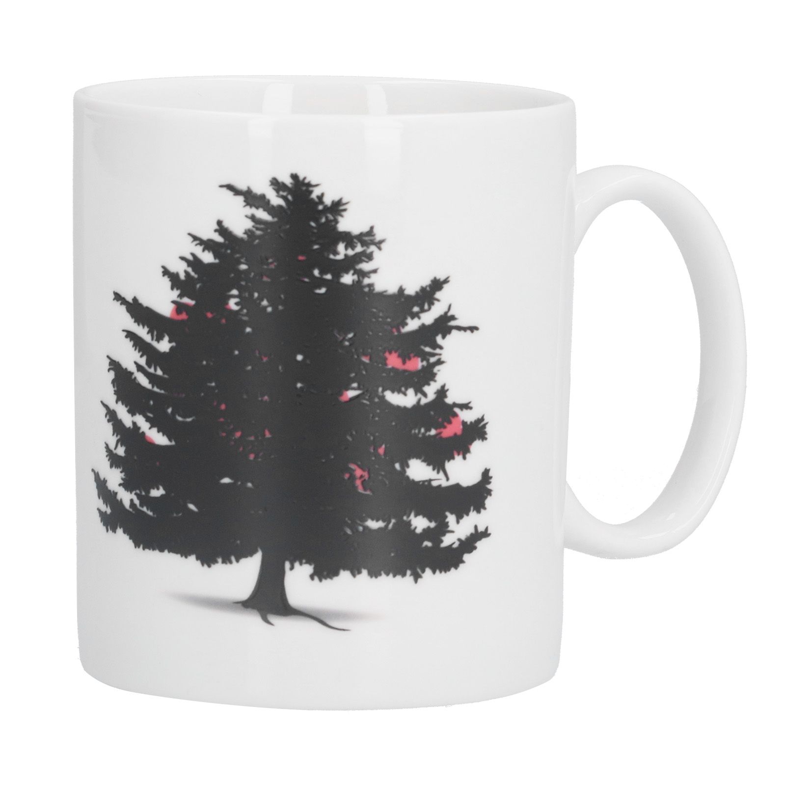 Christmas Trees Pattern Color Changing Mug Heat Induction Cup Ceramic Mug for Home Office - Image 2