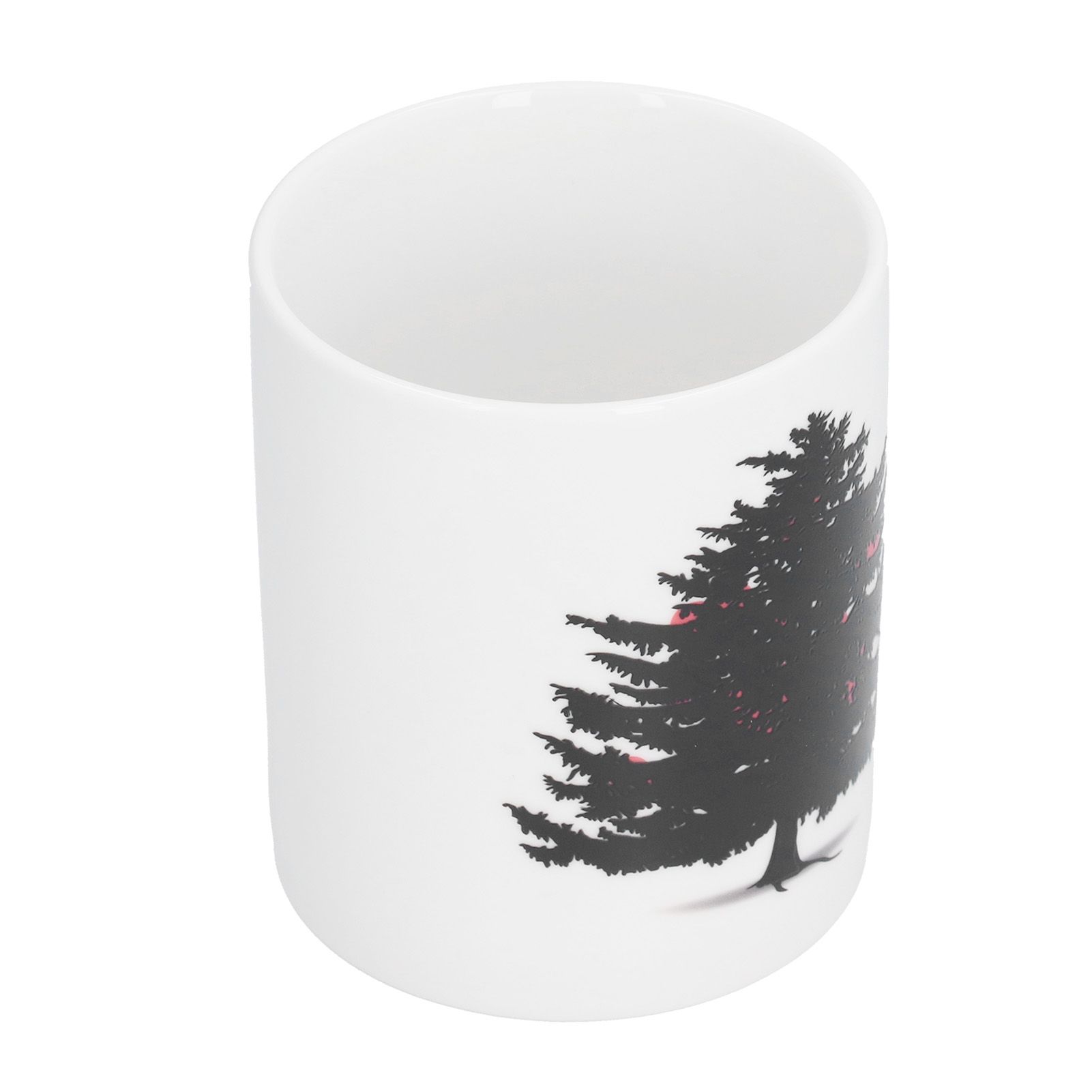 Christmas Trees Pattern Color Changing Mug Heat Induction Cup Ceramic Mug for Home Office - Image 3