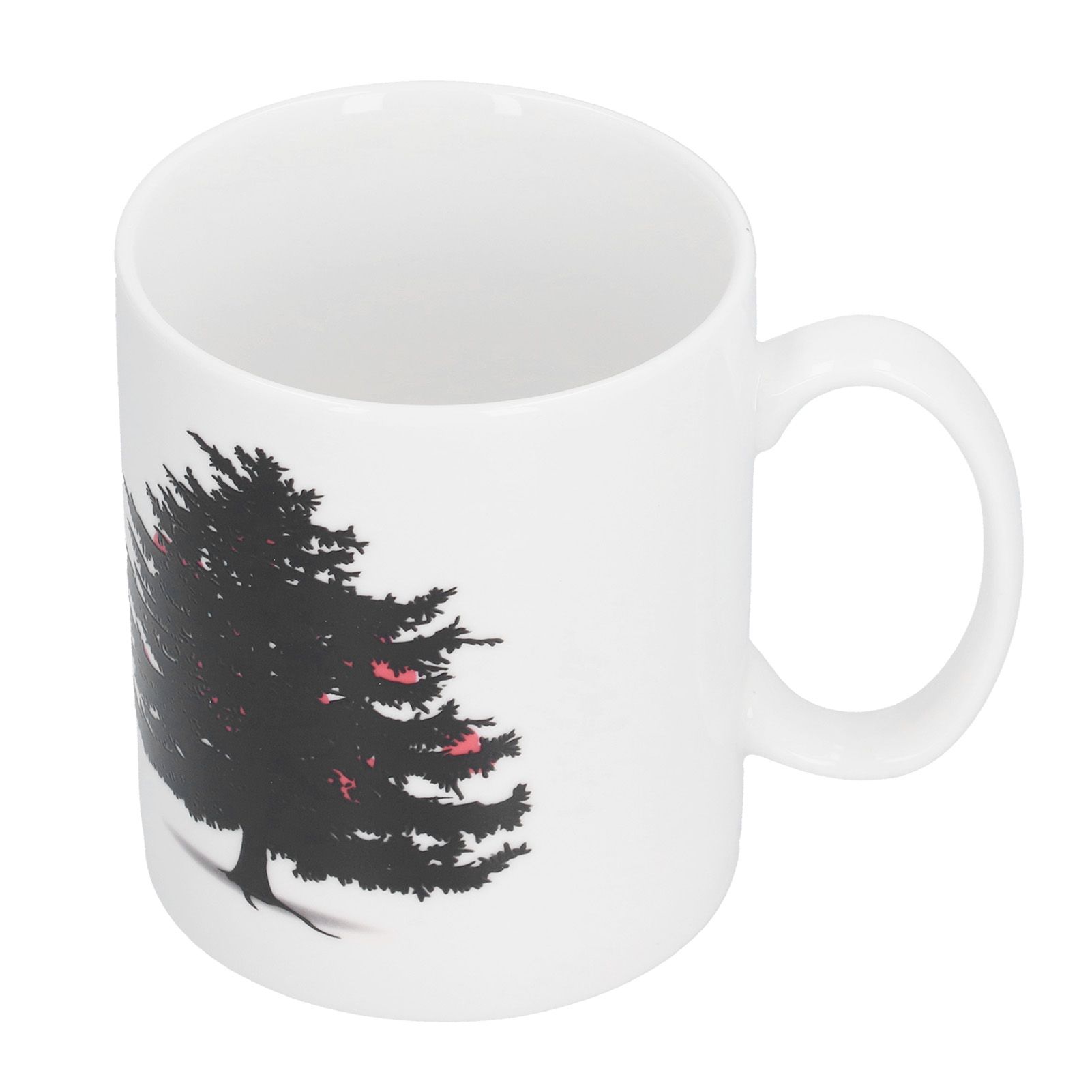 Christmas Trees Pattern Color Changing Mug Heat Induction Cup Ceramic Mug for Home Office - Image 4