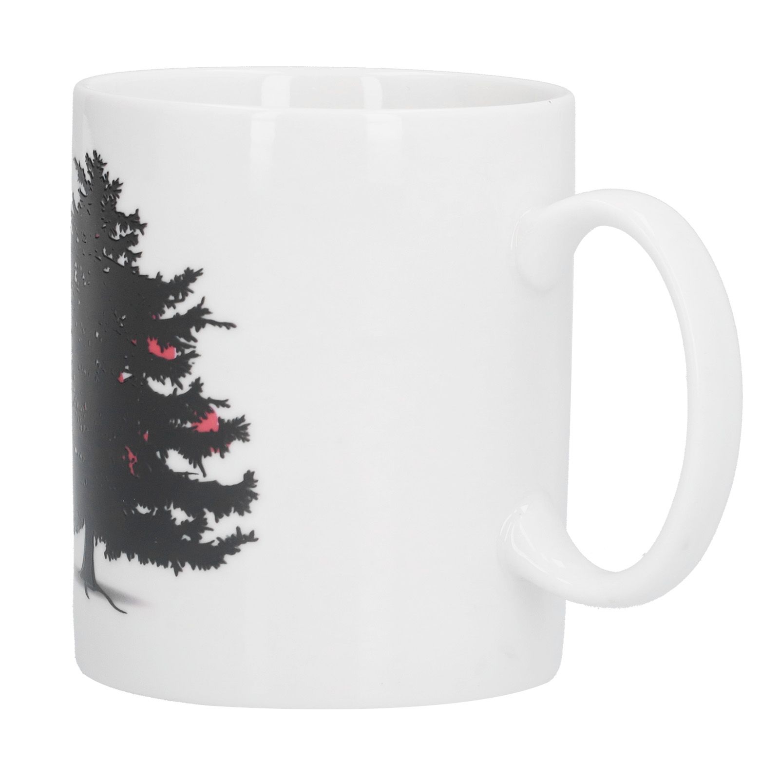 Christmas Trees Pattern Color Changing Mug Heat Induction Cup Ceramic Mug for Home Office - Image 5
