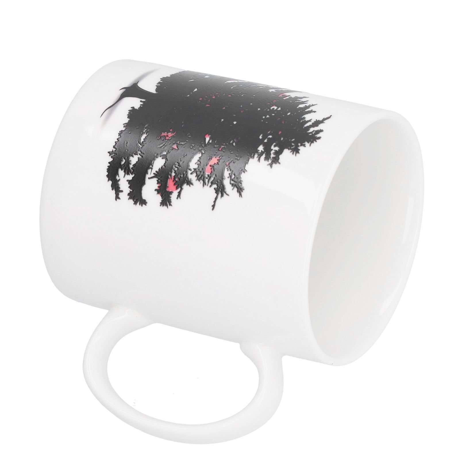 Christmas Trees Pattern Color Changing Mug Heat Induction Cup Ceramic Mug for Home Office - Image 7