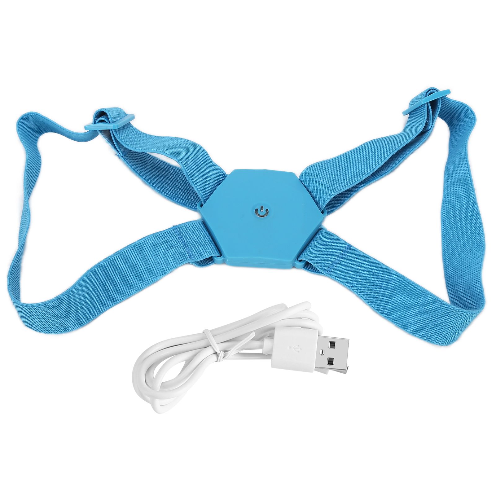 Posture Corrector Breathable Smart Back Shoulder Brace Intelligent Reminder StraightenerBlue - Image 1