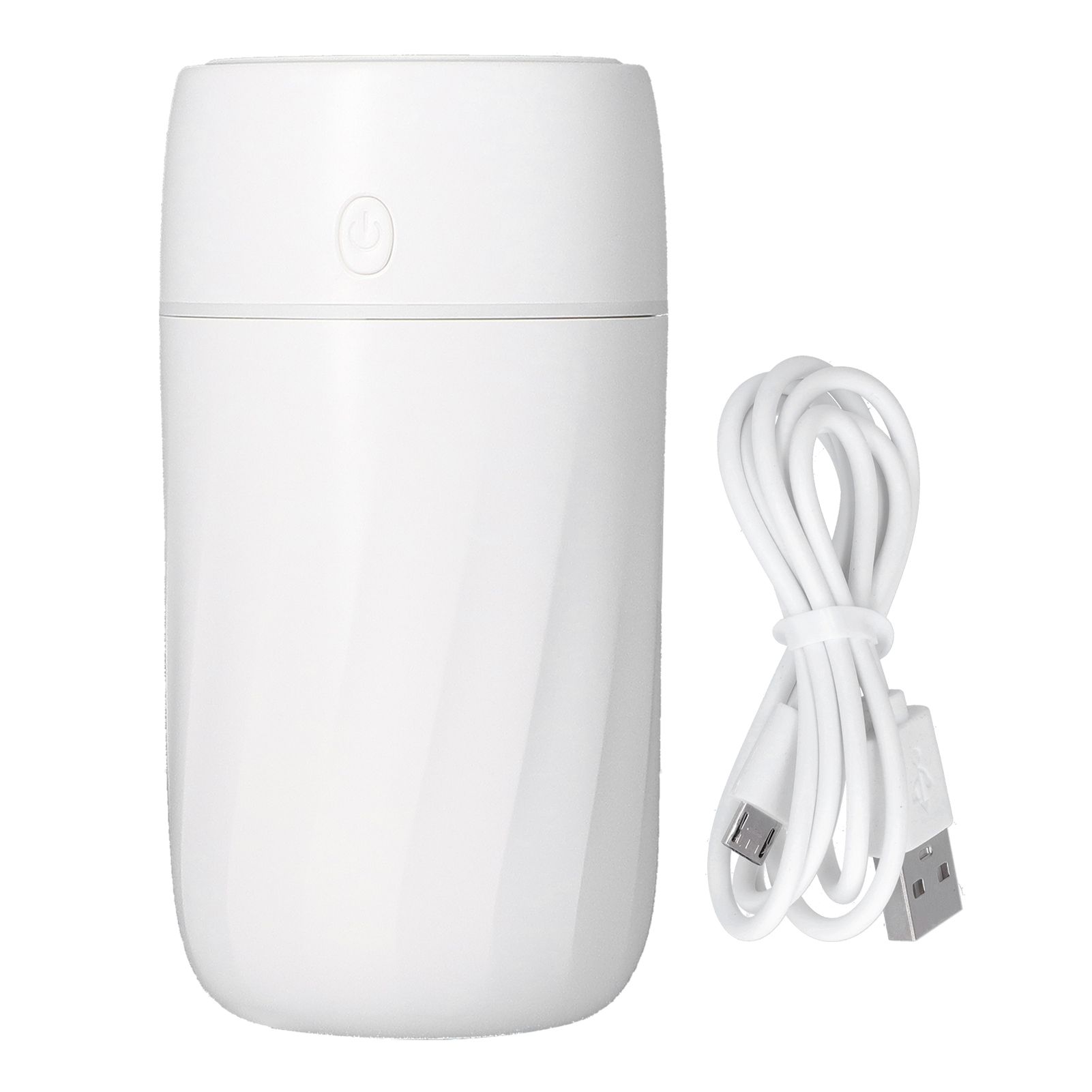 300ml Mini Humidifier Portable Colorful Lights USB Humidifier for Home Bedroom Office CarWhite - Image 1