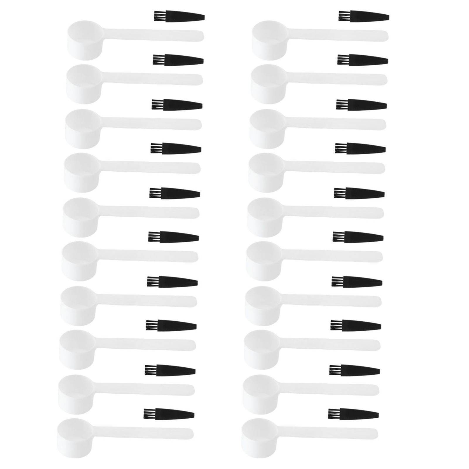 100Set Reusable 4g Coffee Measuring Spoon Brush Kit Coffee Making Accessory for Home Office Use - Image 2