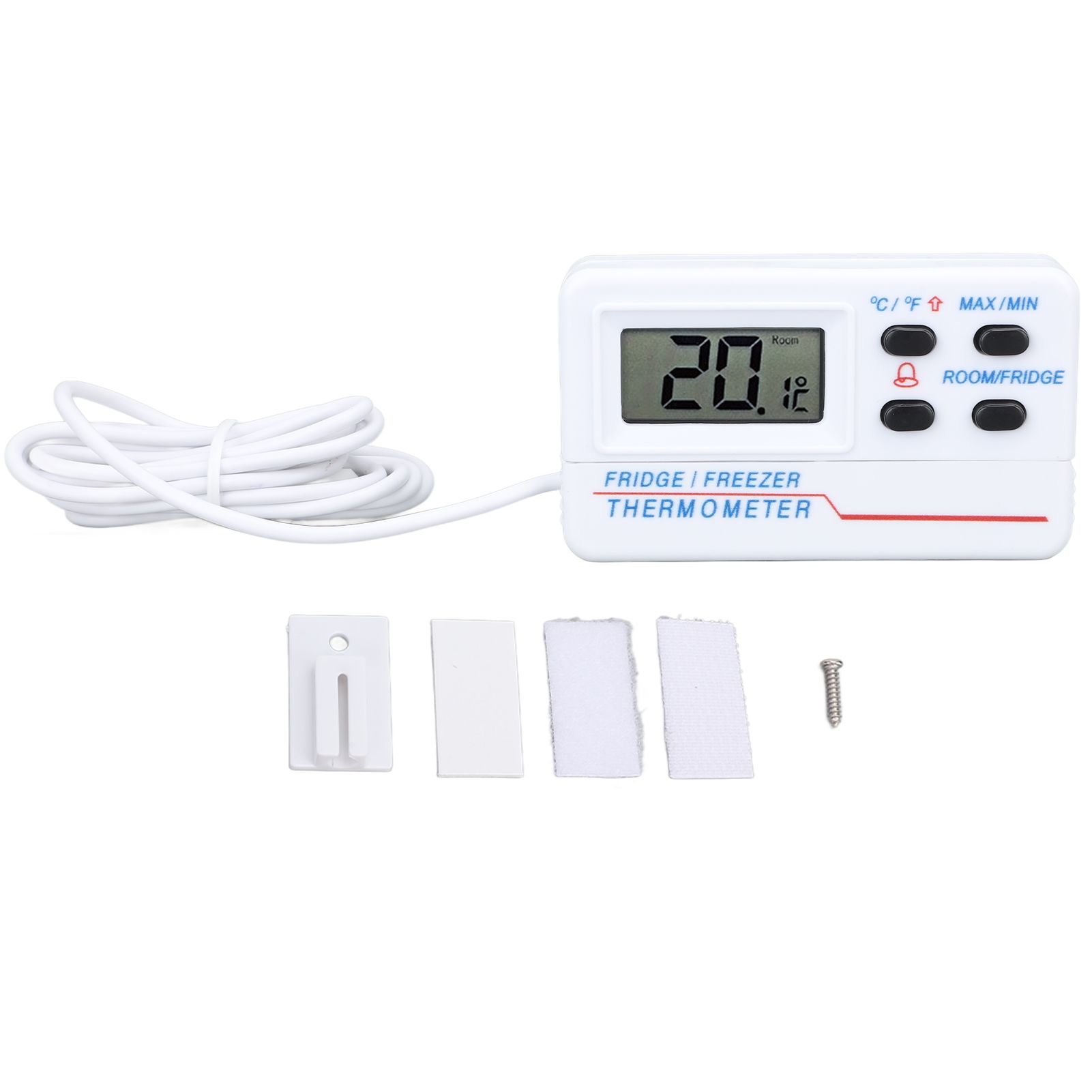 Digital Refrigerator Thermometer ‑50℃ to 70℃ ‑58℉ to 158℉ High Accuracy Digital Freezer Temperature Meter with Alarm Function - Image 1