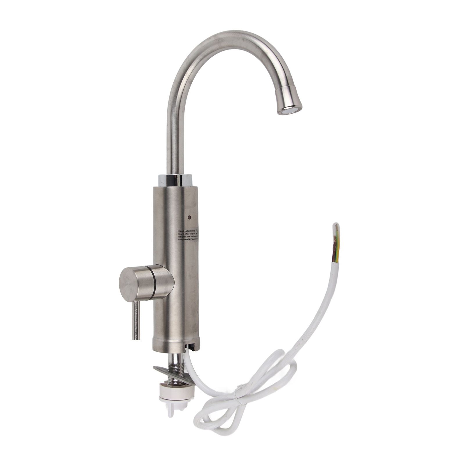 Stainless Steel Electric Water Heater Faucet Instant Tankless Electric Hot Water Heater Faucet for Household Kitchen Cold Hot Dual Use - Image 2